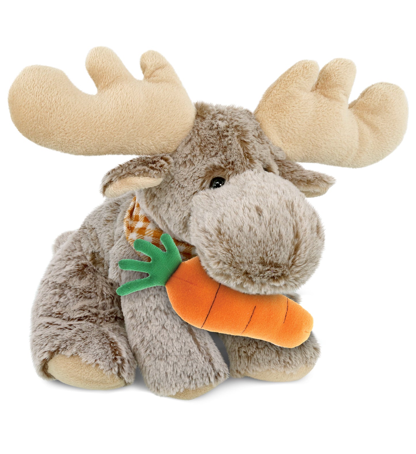DolliBu Happy Easter Super Soft Plush Floppy Moose with Carrot - 15 Inches