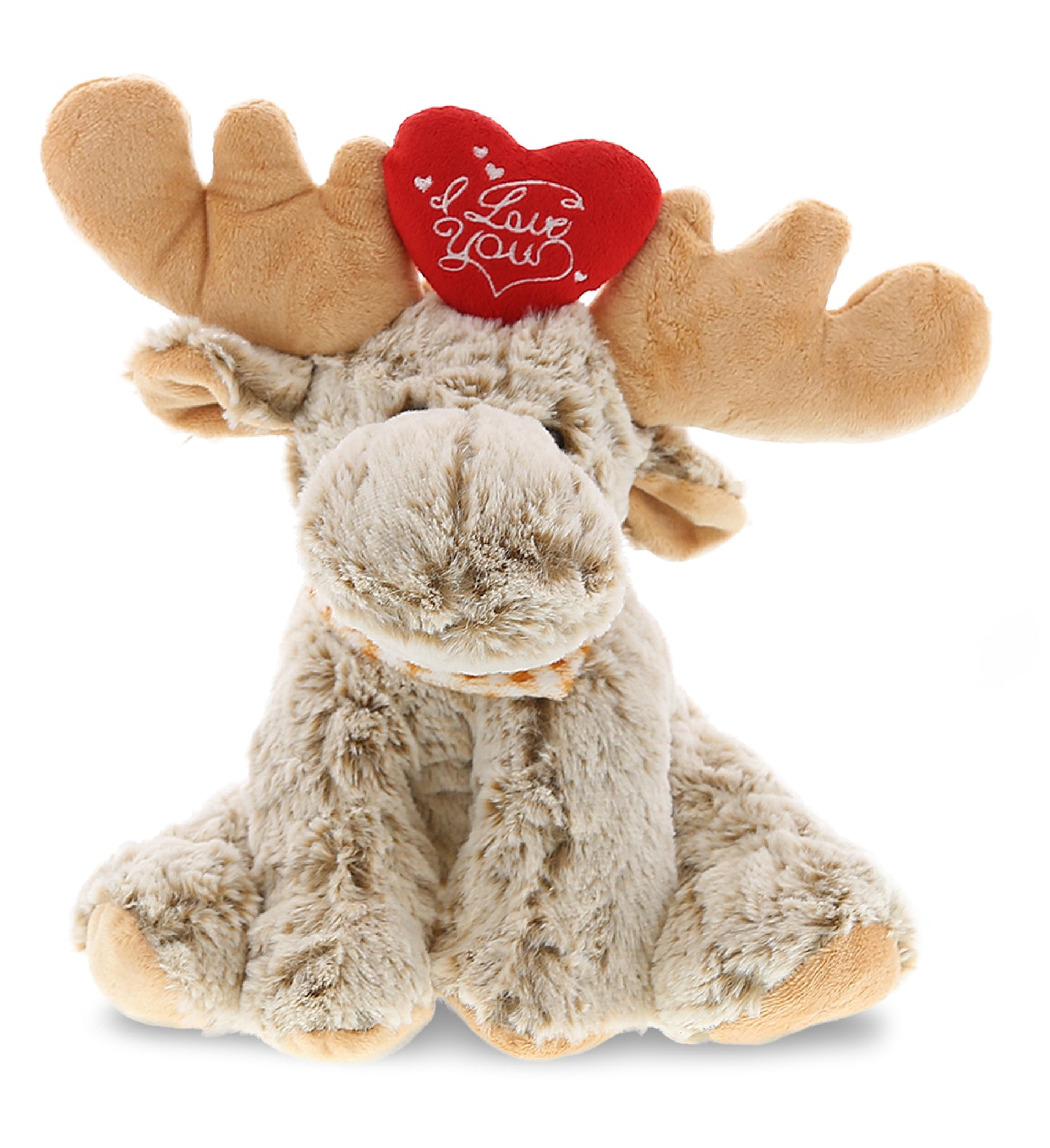 PLUSH I LOVE YOU RED HEART - SUPER-SOFT PLUSH - FLOPPY MOOSE