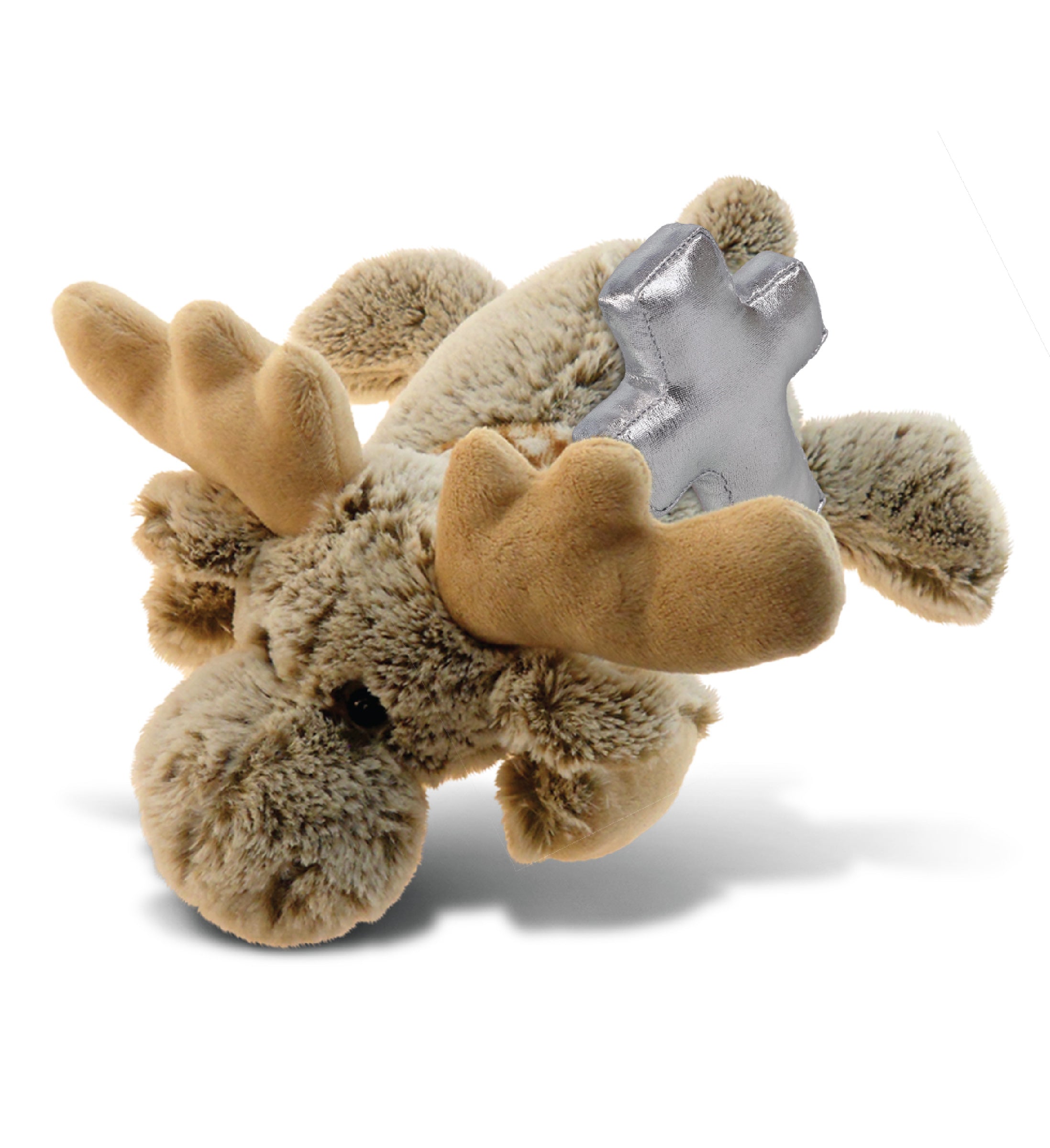 PLUSH CROSS - SUPER-SOFT PLUSH - LYING MOOSE