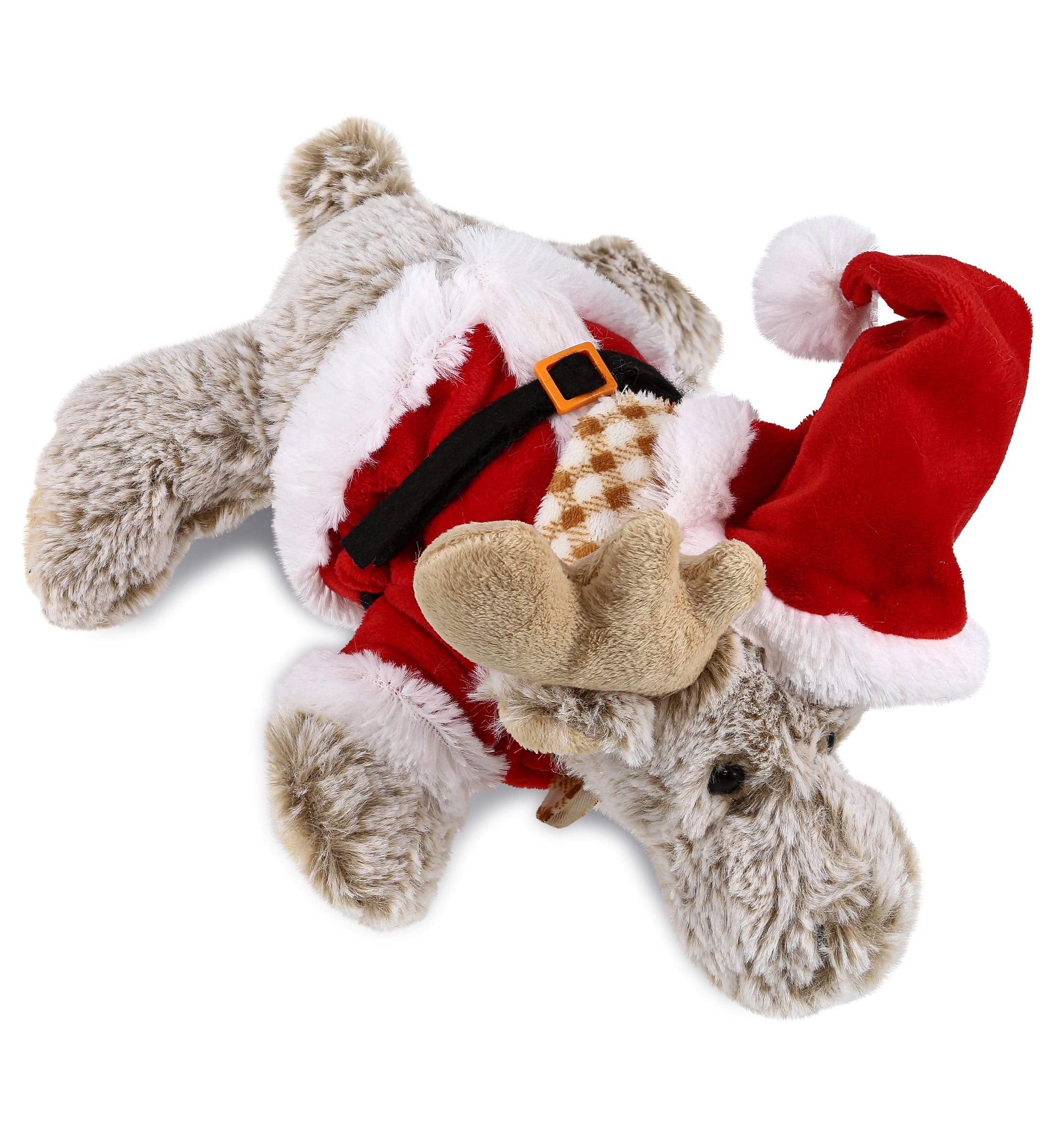 PLUSH SANTA - SUPER-SOFT PLUSH - LYING MOOSE
