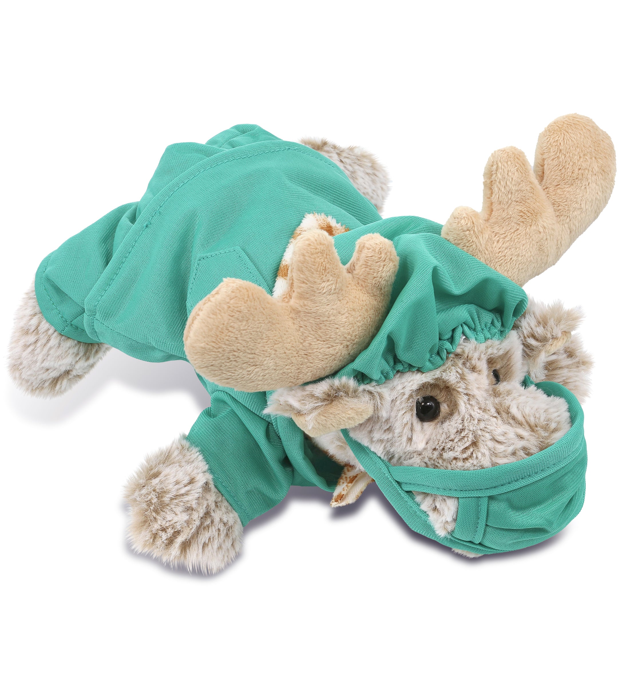 PLUSH DOCTOR - SUPER-SOFT PLUSH - LYING MOOSE