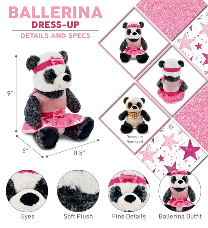 SUPER-SOFT PLUSH - SITTING PANDA Ballerina