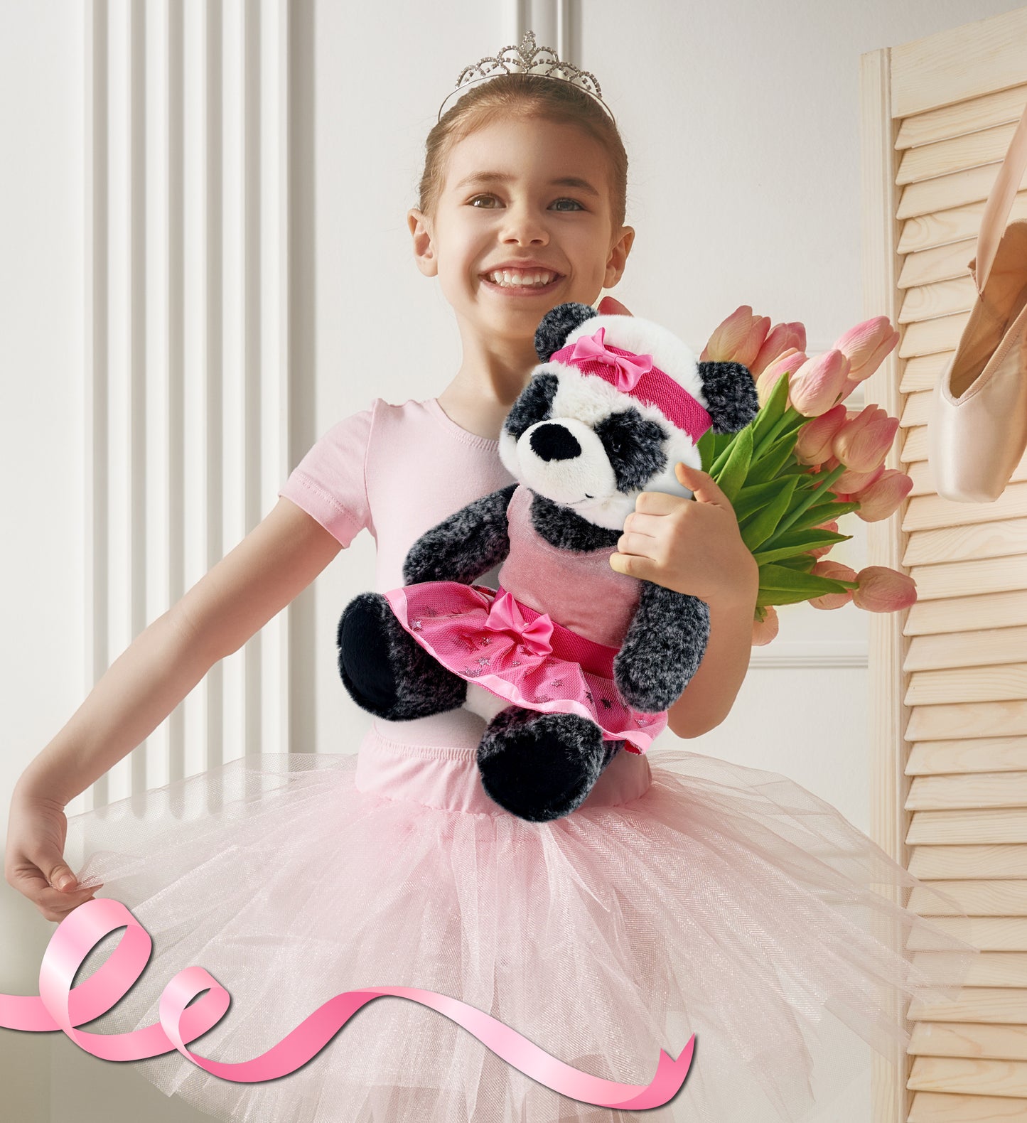 SUPER-SOFT PLUSH - SITTING PANDA Ballerina