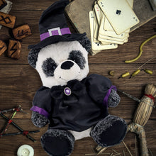 SUPER-SOFT PLUSH - SITTING PANDA WITH WITCH DRESS UP