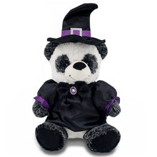 SUPER-SOFT PLUSH - SITTING PANDA WITH WITCH DRESS UP