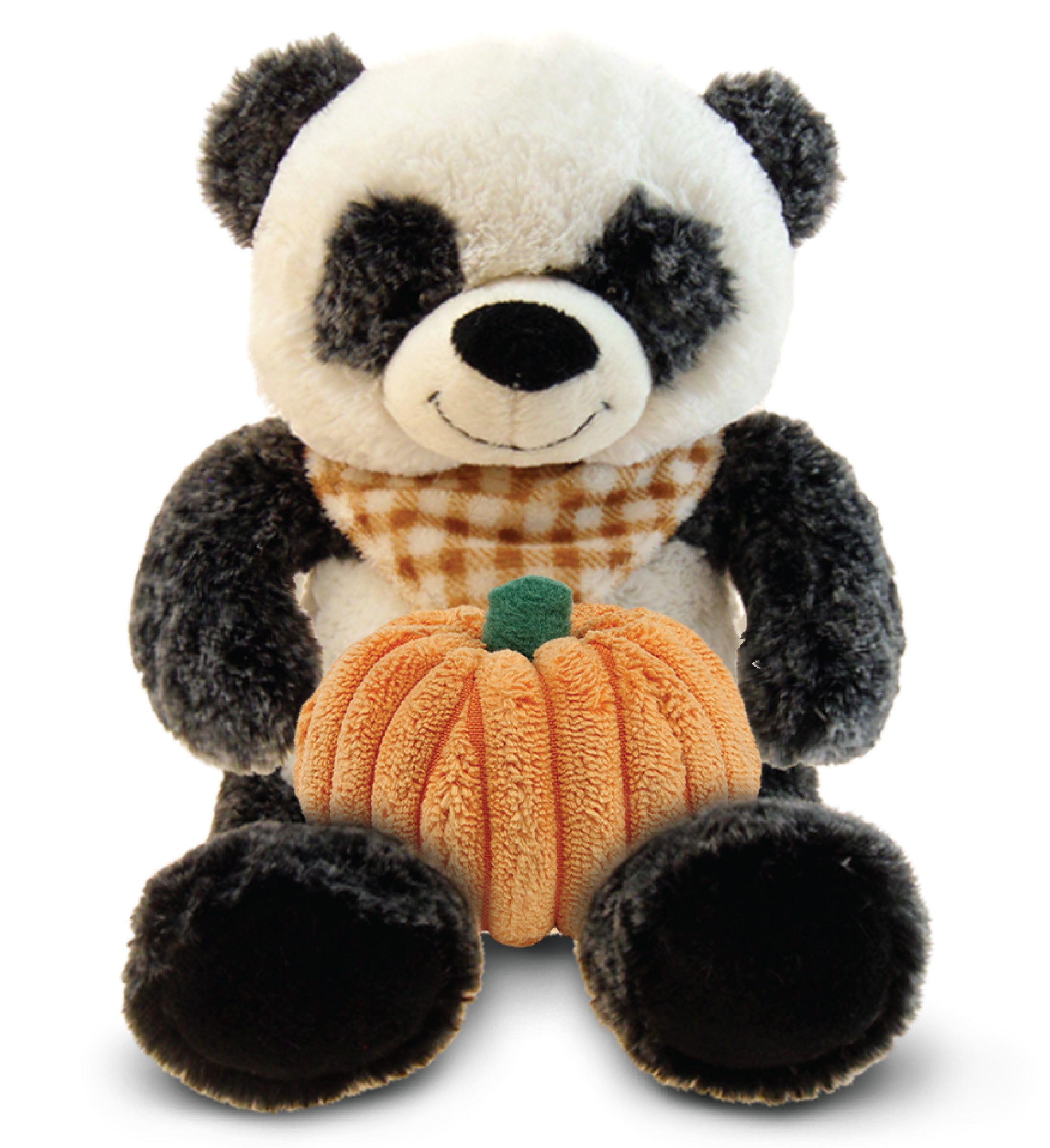 PLUSH PUMPKIN - SUPER-SOFT PLUSH - SITTING PANDA