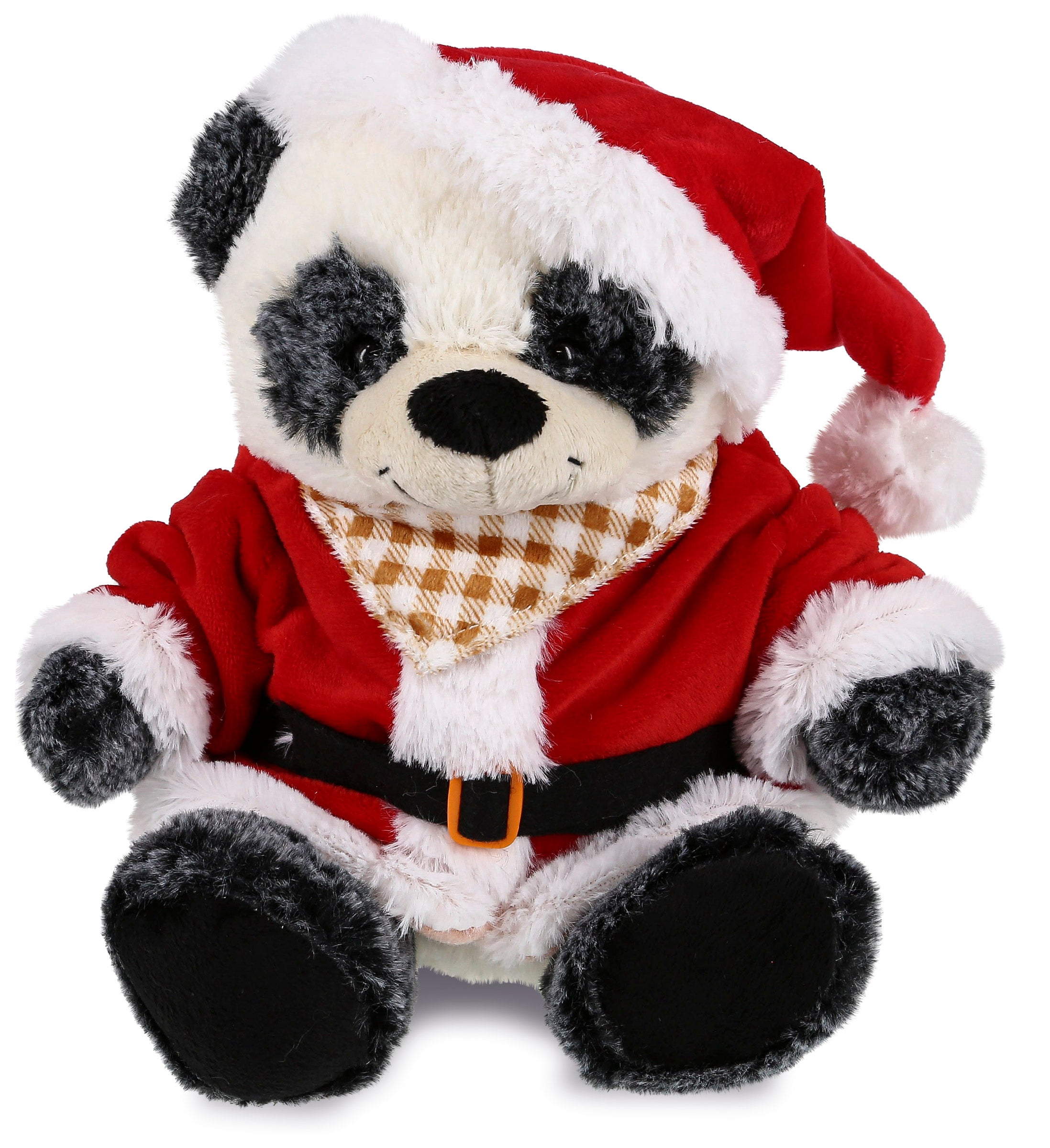 PLUSH SANTA - SUPER-SOFT PLUSH - SITTING PANDA