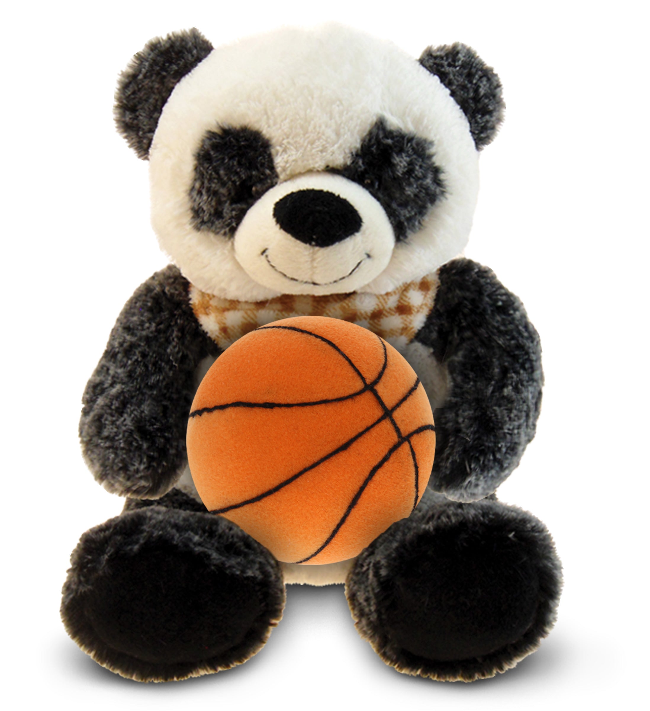 PLUSH BASKETBALL - SUPER-SOFT PLUSH - SITTING PANDA