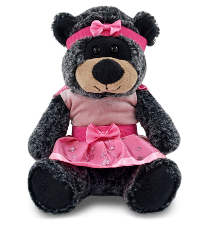 SUPER-SOFT PLUSH - SITTING BLACK BEAR Ballerina