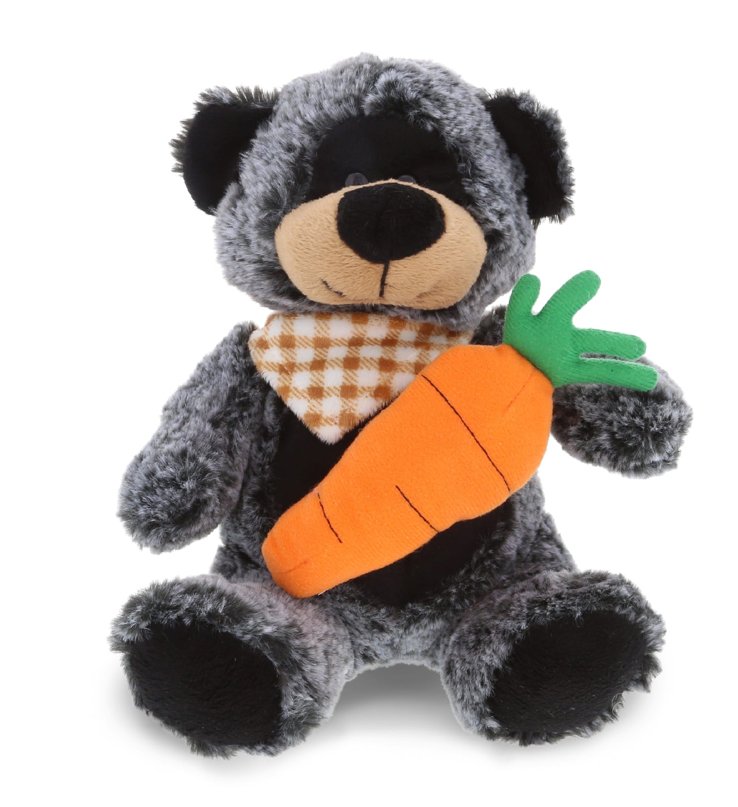 PLUSH CARROT - SUPER-SOFT PLUSH - SITTING BLACK BEAR
