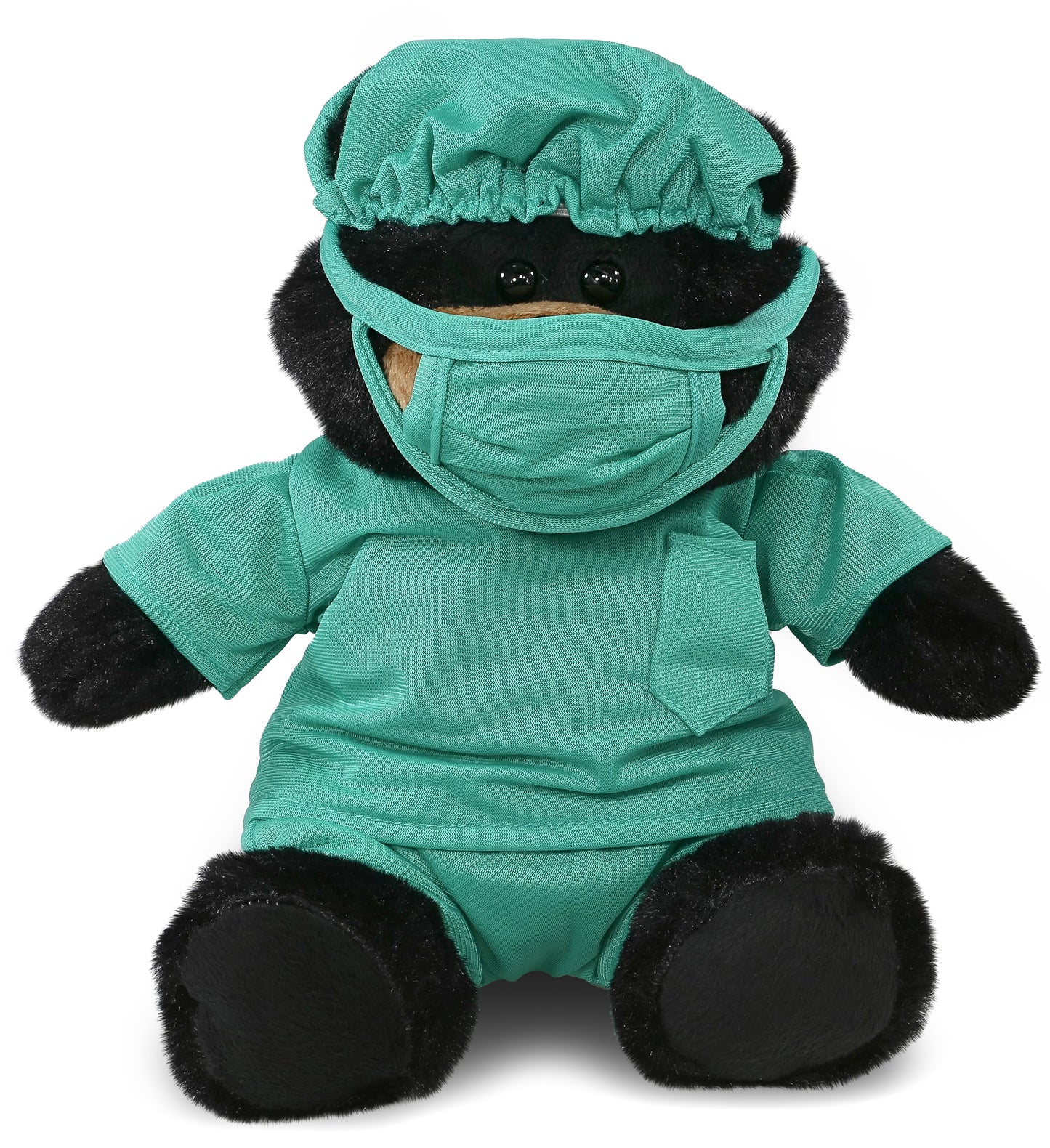 PLUSH DOCTOR - SUPER-SOFT PLUSH - BLACK BEAR 9"