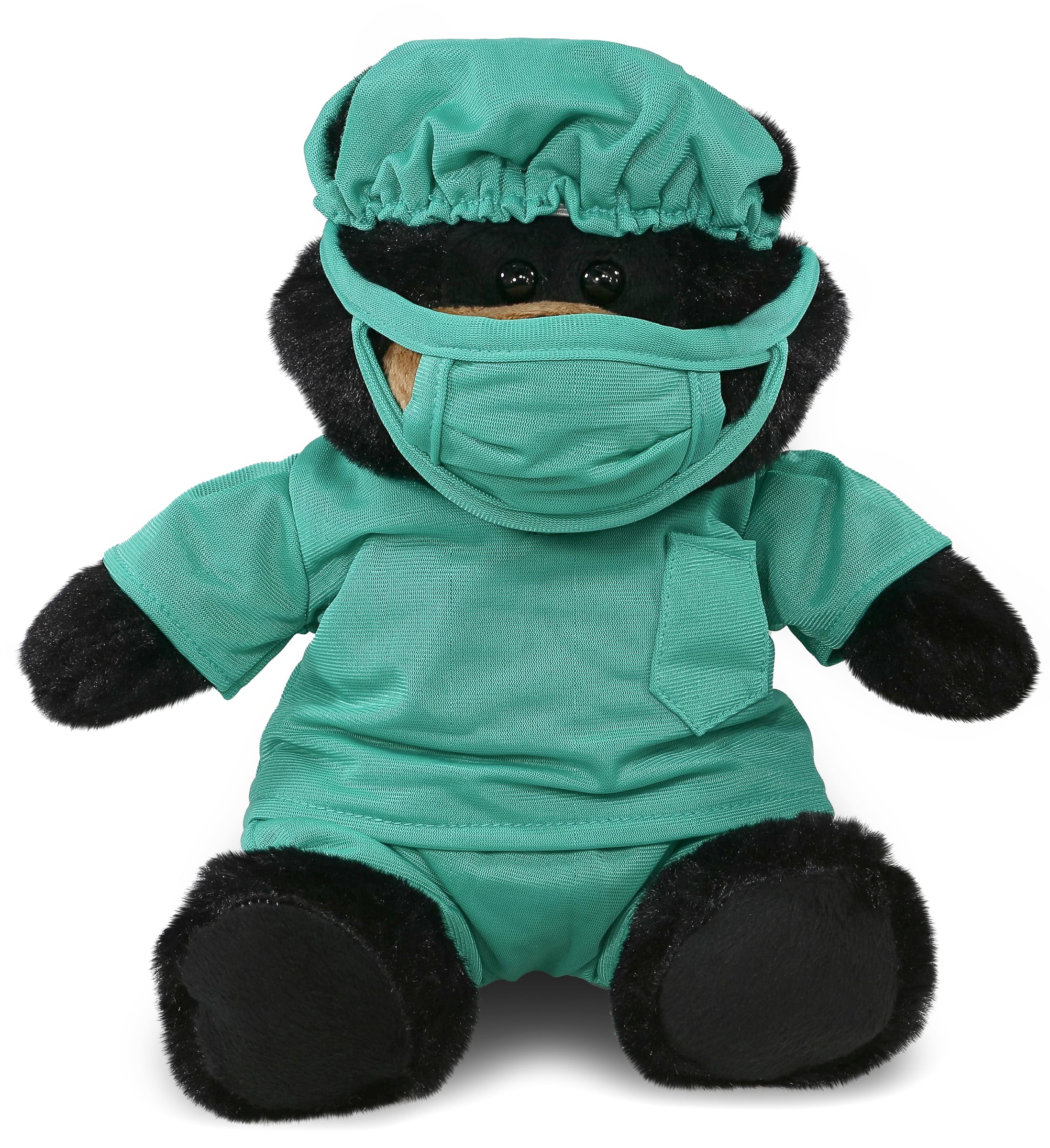PLUSH DOCTOR - SUPER-SOFT PLUSH - BLACK BEAR 9"