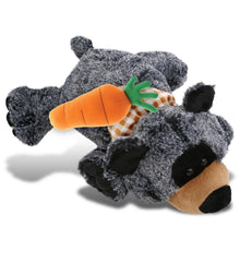 DolliBu Happy Easter Super Soft Plush Lying Black Bear with Carrot - 9 Inches
