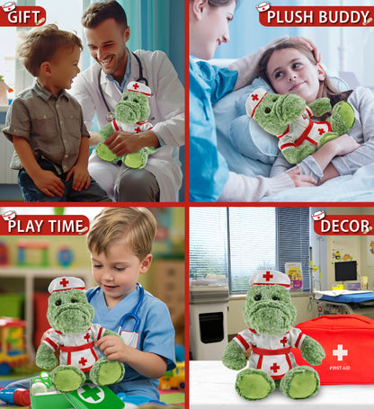 SUPER-SOFT PLUSH - SITTING ALLIGATOR NURSE