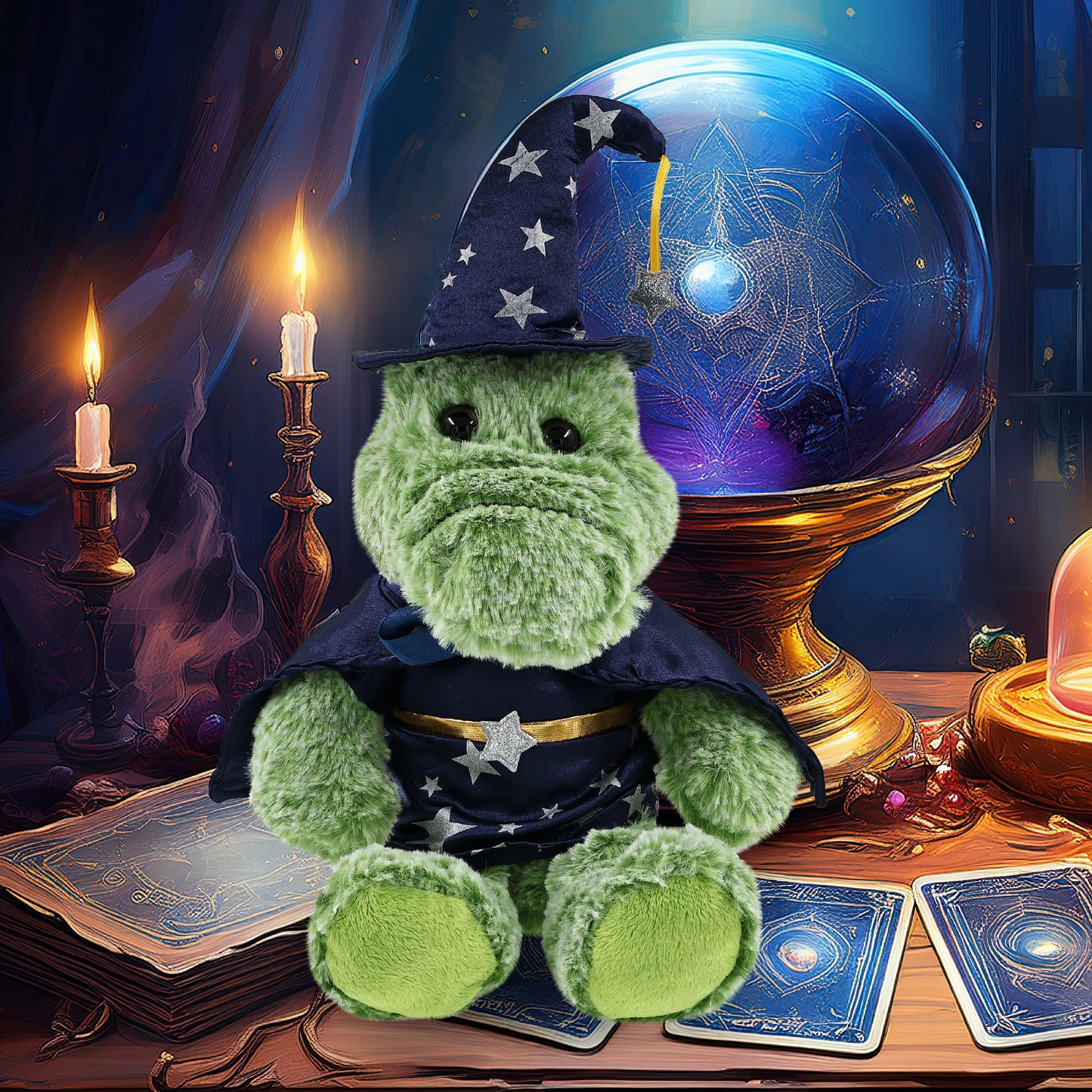 SUPER-SOFT PLUSH - SITTING ALLIGATOR WIZARD