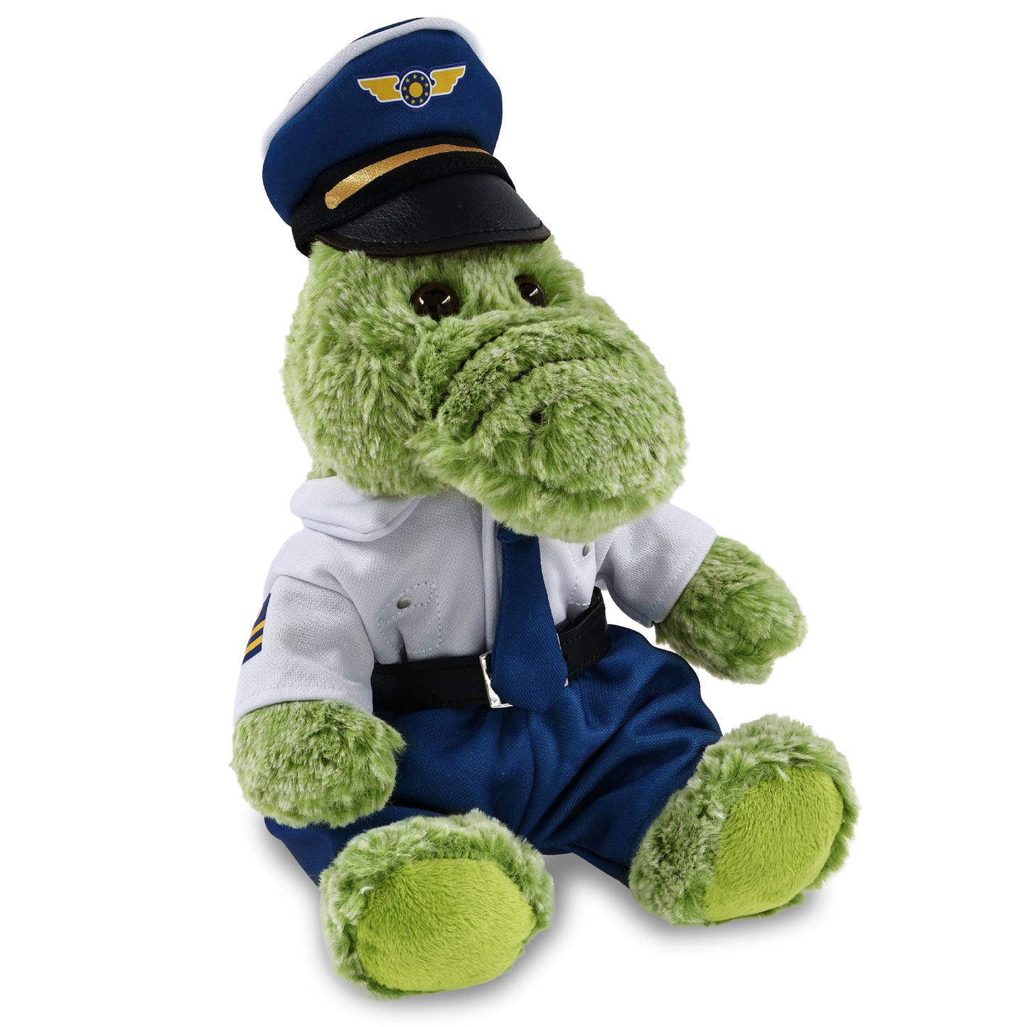 SUPER-SOFT PLUSH - SITTING ALLIGATOR PILOT DRESS UP