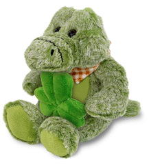 PLUSH SHAMROCK - SUPER-SOFT PLUSH - SITTING ALLIGATOR