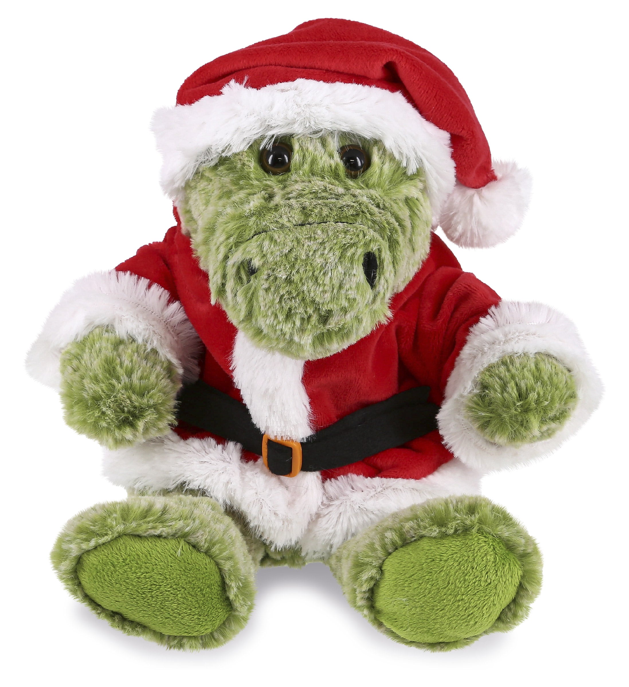 PLUSH SANTA - SUPER-SOFT PLUSH - SITTING ALLIGATOR