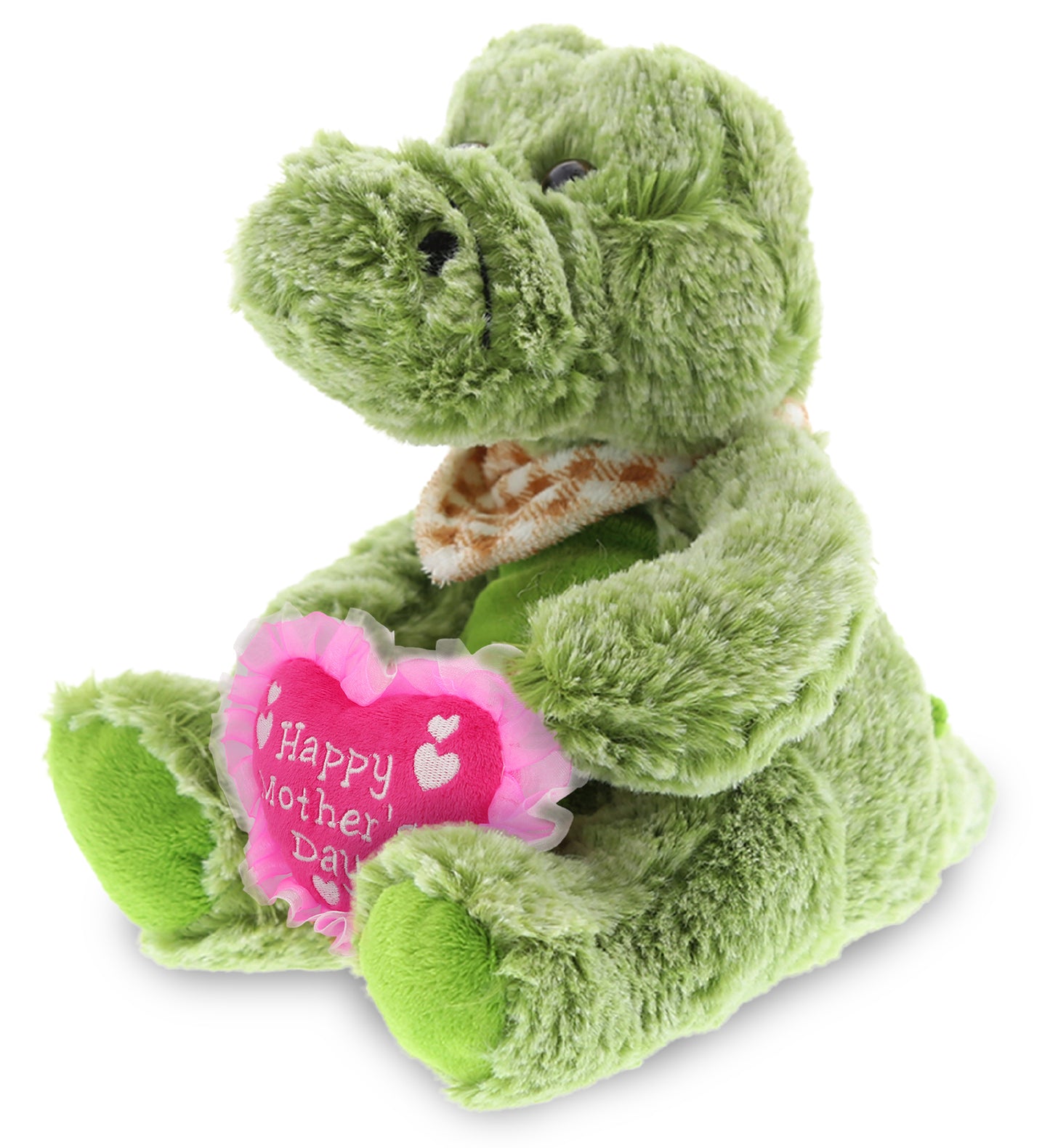 PLUSH MOTHERS DAY HEART - SUPER-SOFT PLUSH - SITTING ALLIGATOR