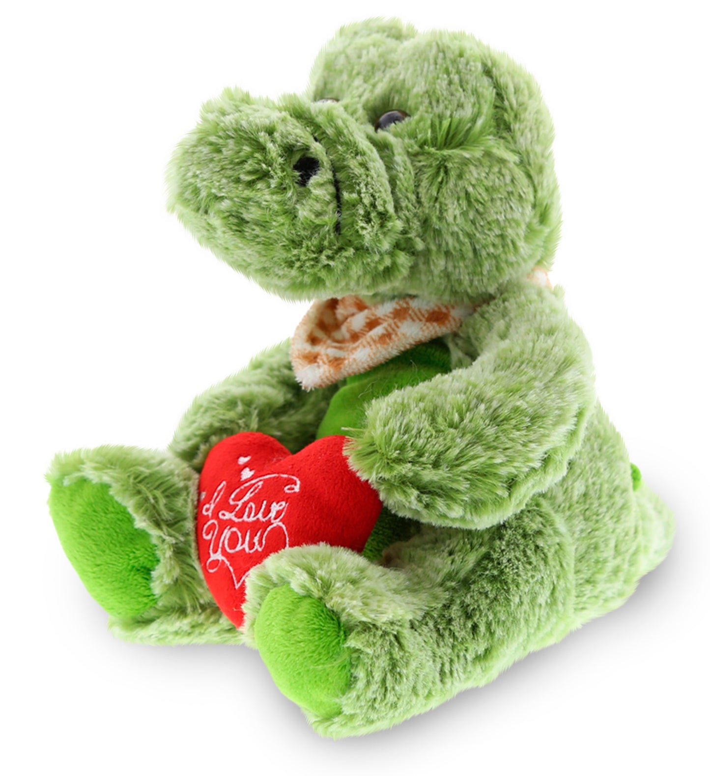 PLUSH I LOVE YOU RED HEART - SUPER-SOFT PLUSH - SITTING ALLIGATOR