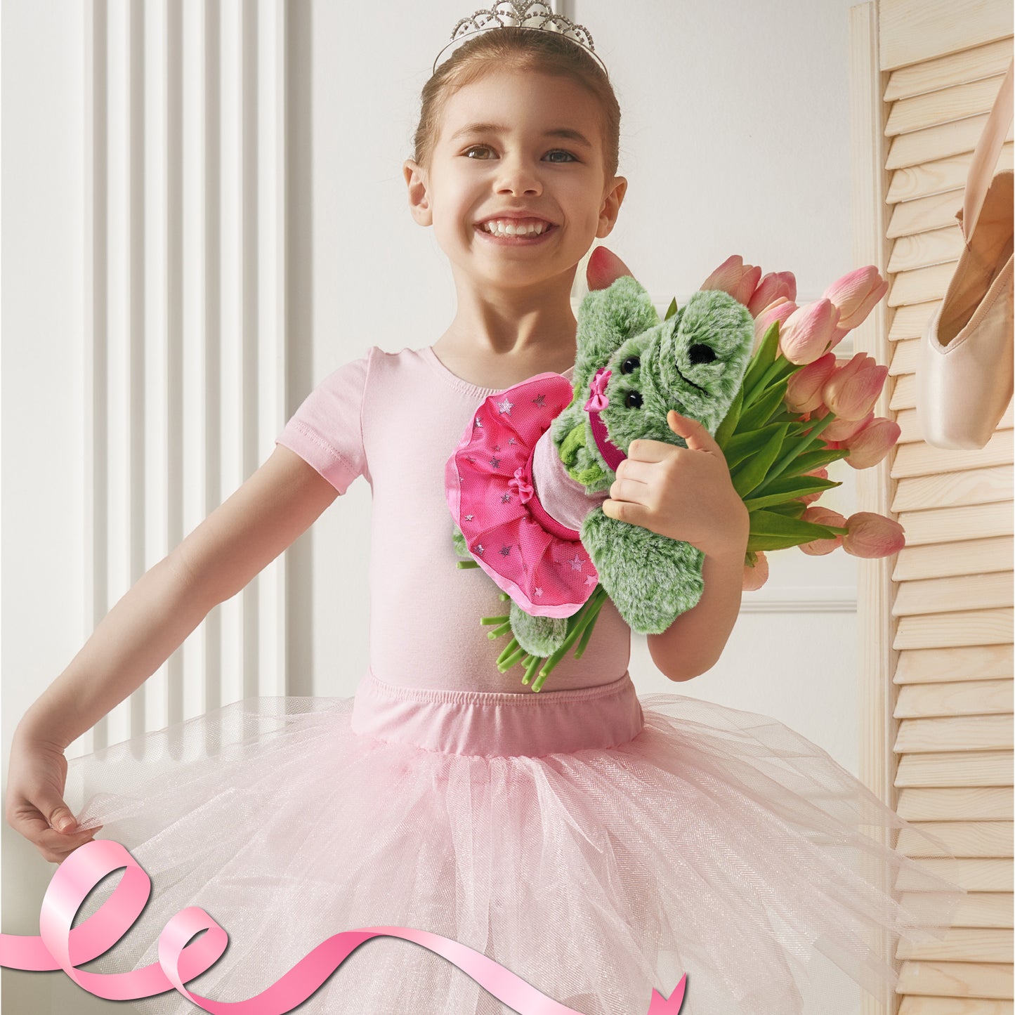 SUPER-SOFT PLUSH - ALLIGATOR SMALL BALLERINA