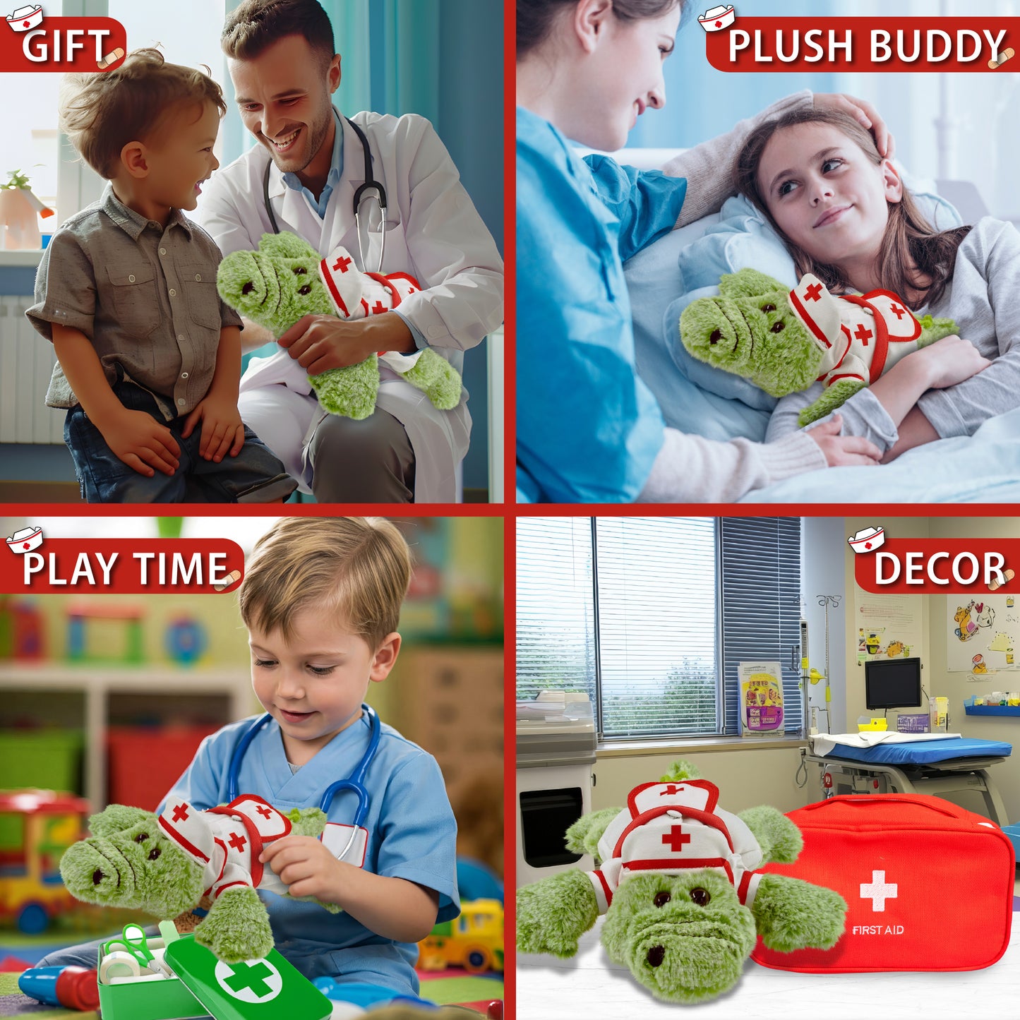 SUPER-SOFT PLUSH - ALLIGATOR SMALL NURSE