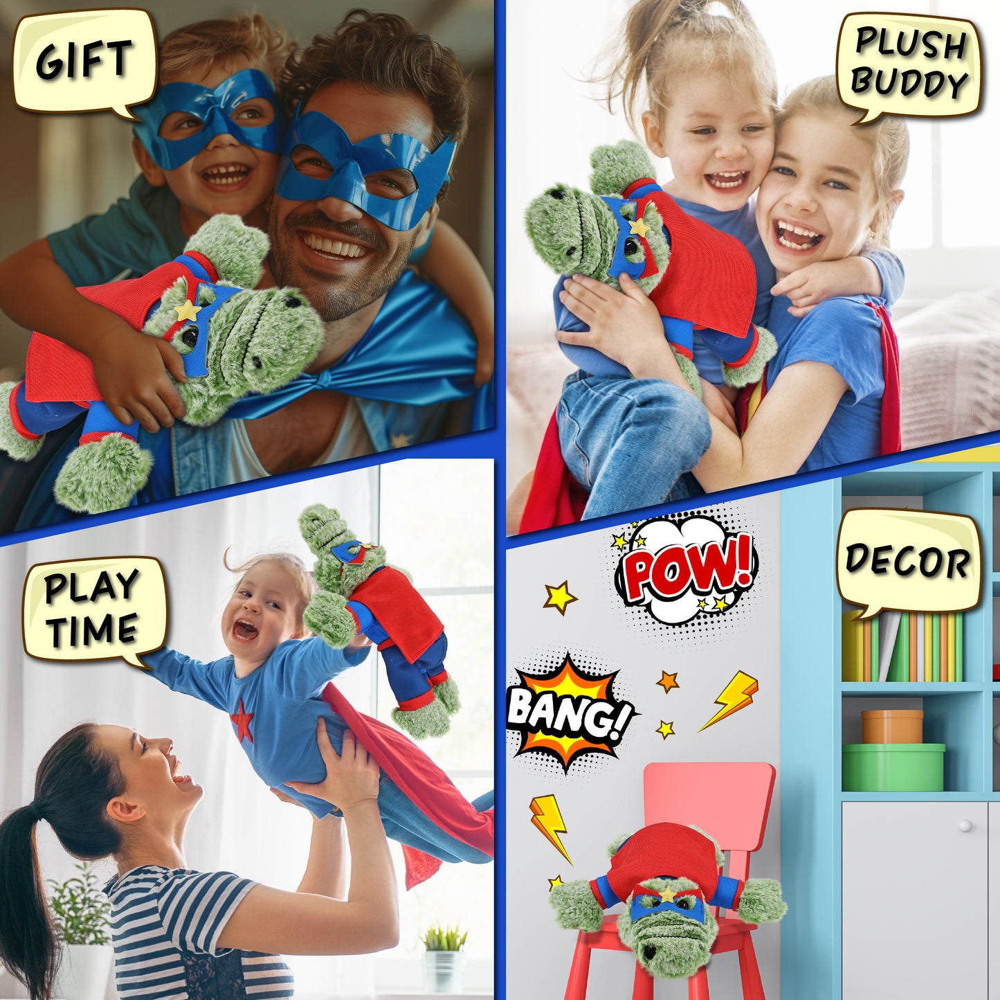 SUPER-SOFT PLUSH - ALLIGATOR SMALL SUPER HERO