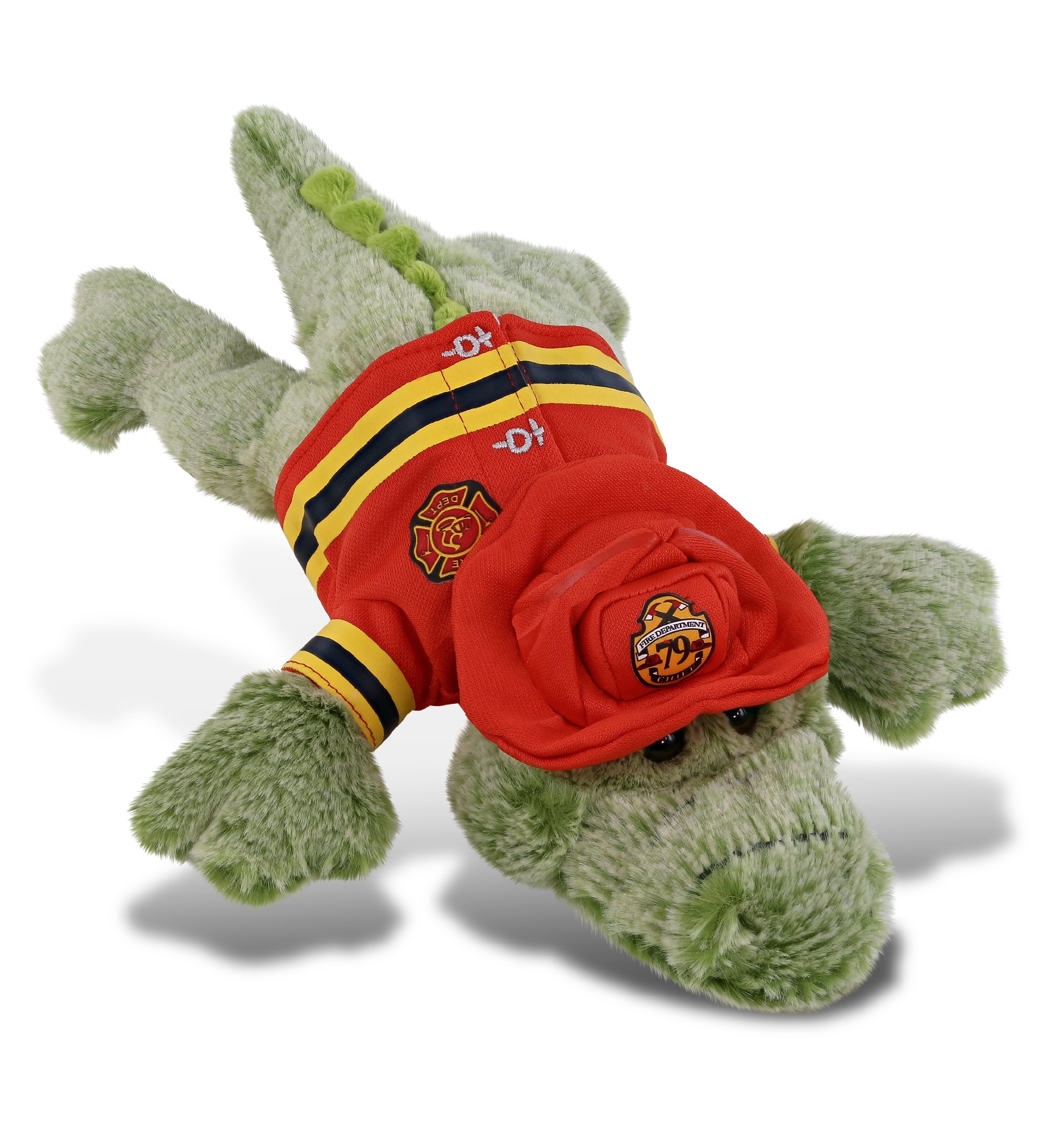 PLUSH FIREMAN - SUPER-SOFT PLUSH - ALLIGATOR SMALL