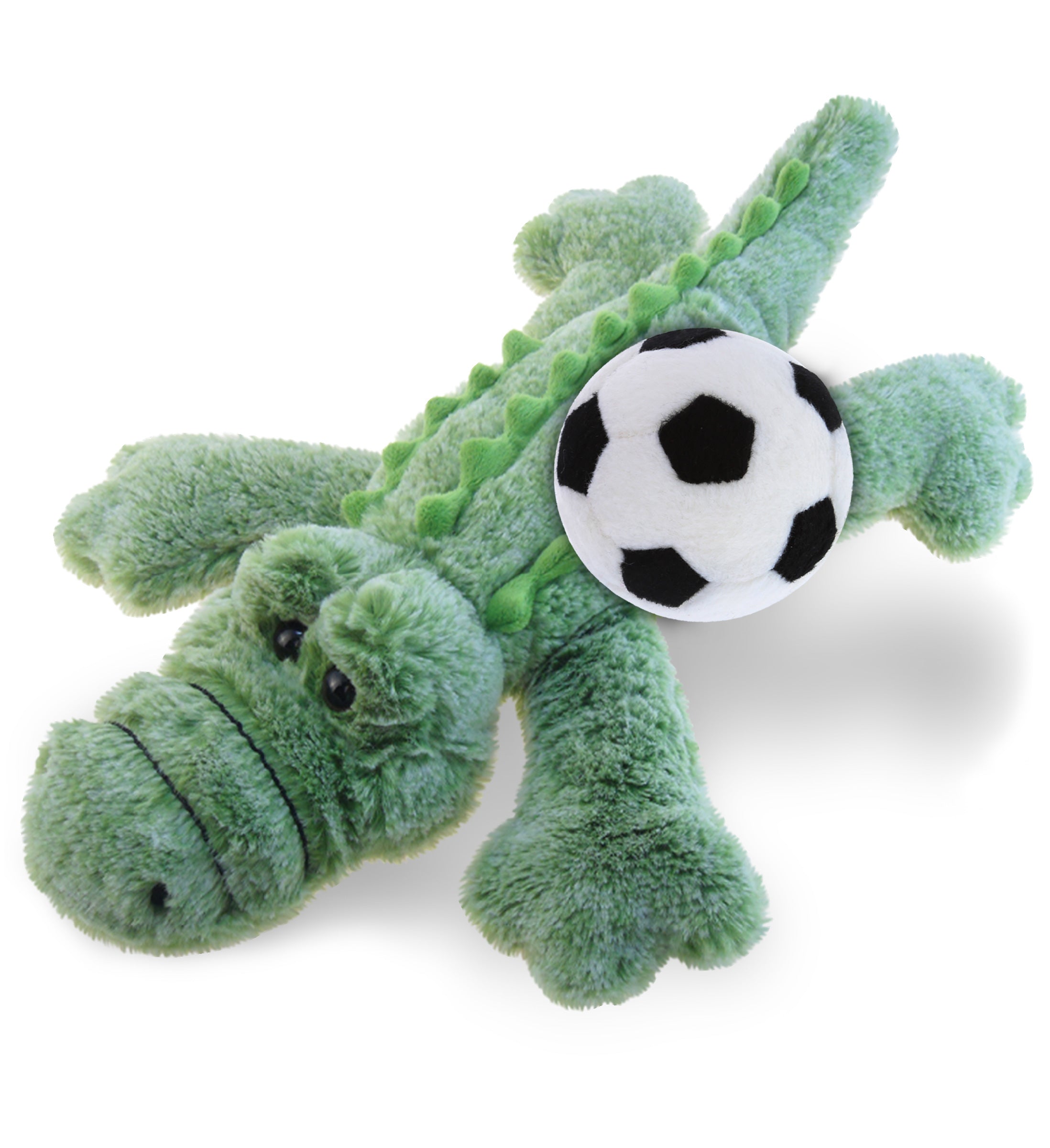 PLUSH SOCCER BALL - SUPER-SOFT PLUSH - ALLIGATOR SMALL