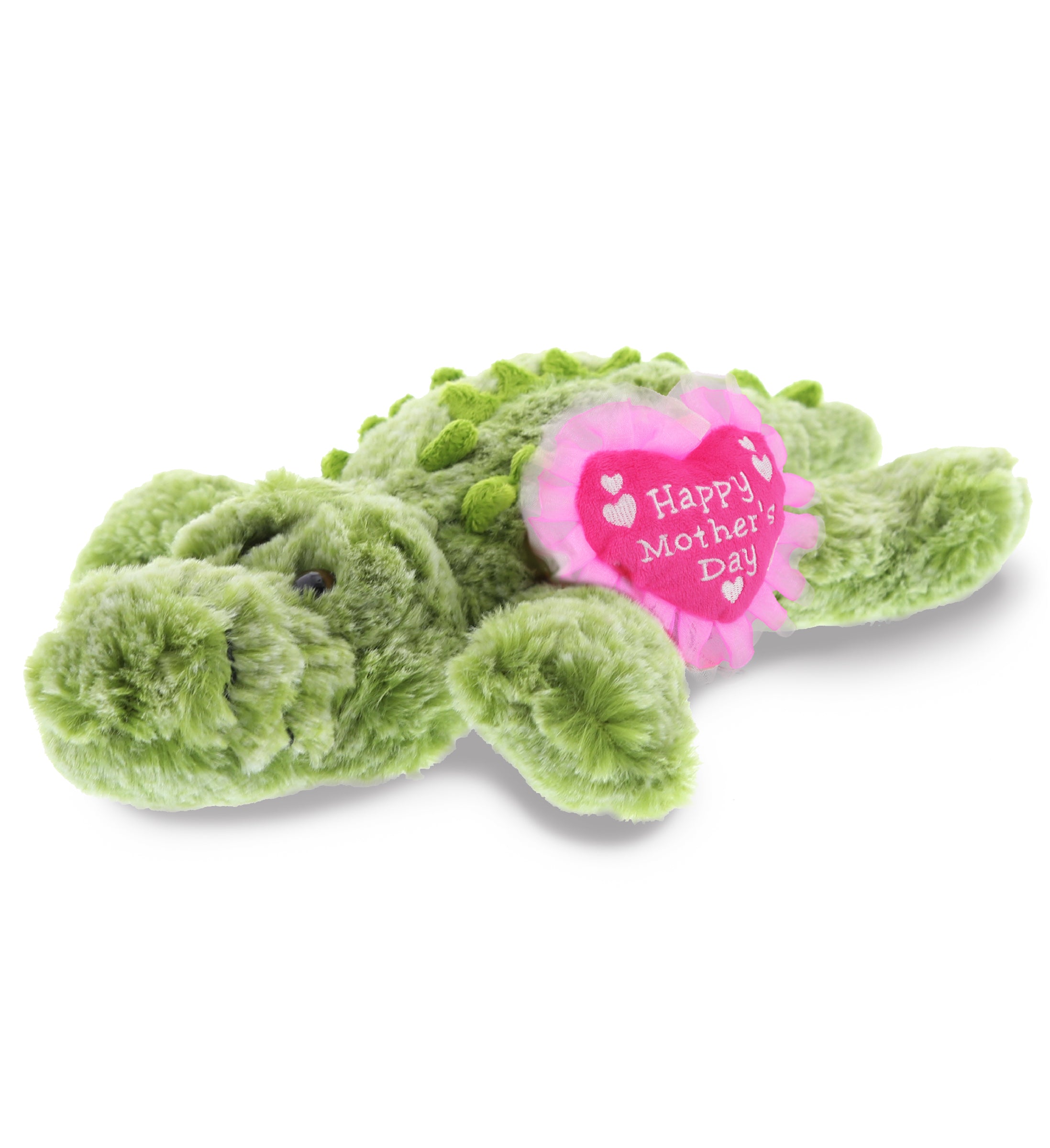 PLUSH MOTHERS DAY HEART - SUPER-SOFT PLUSH - ALLIGATOR SMALL
