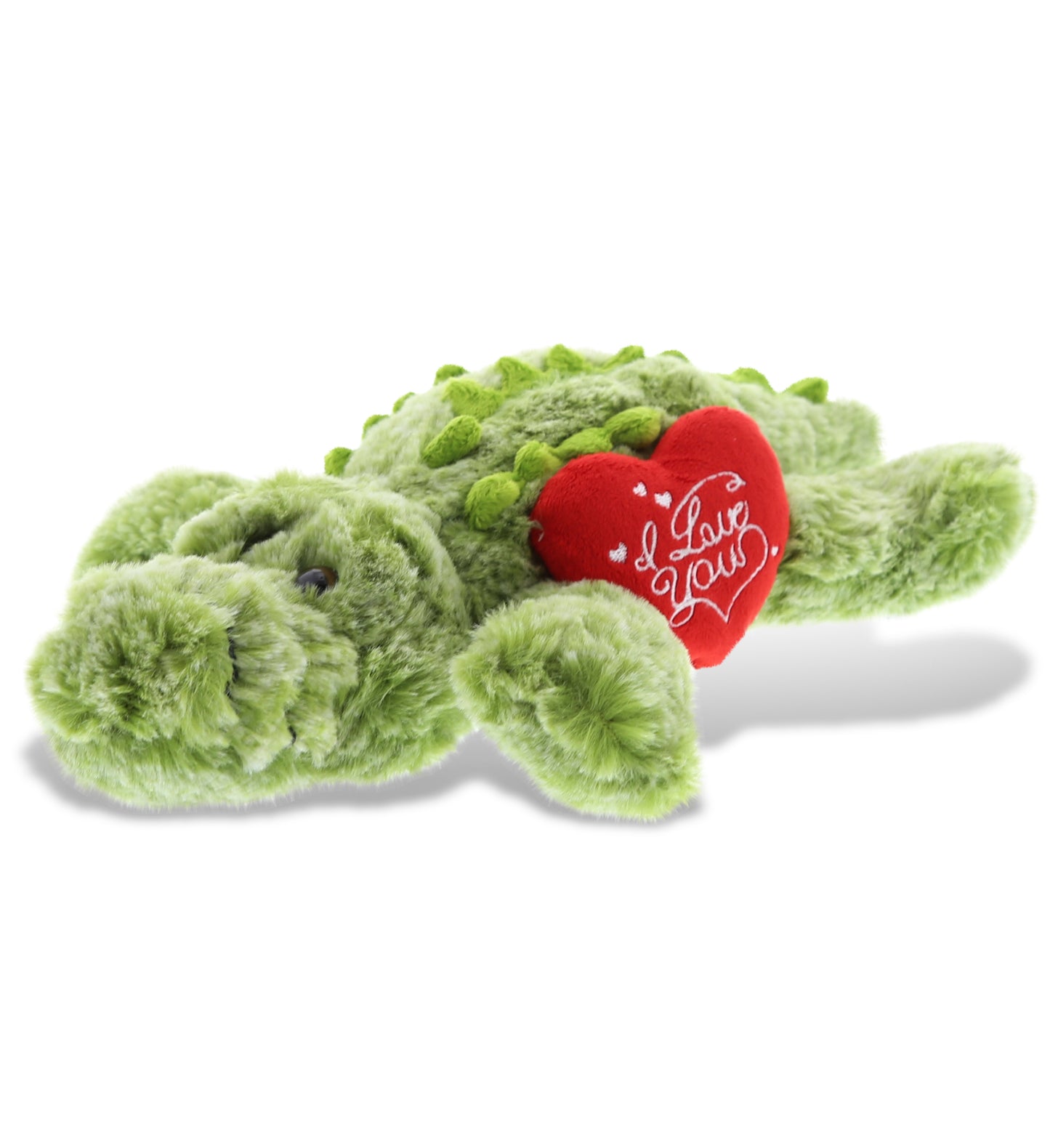 PLUSH I LOVE YOU RED HEART - SUPER-SOFT PLUSH - ALLIGATOR SMALL