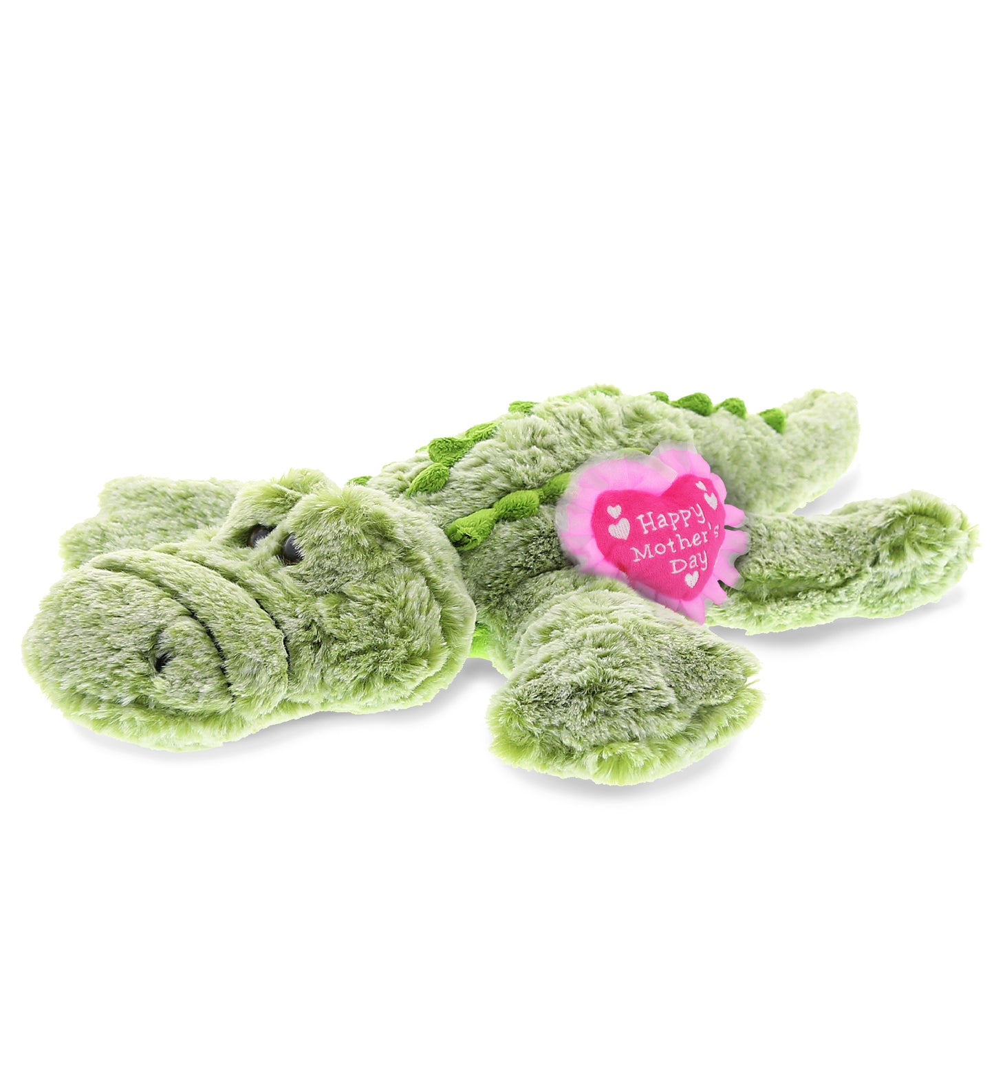 PLUSH MOTHERS DAY HEART - SUPER-SOFT PLUSH - ALLIGATOR LARGE