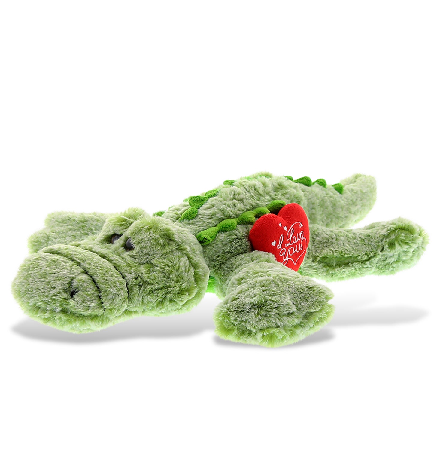PLUSH I LOVE YOU RED HEART - SUPER-SOFT PLUSH - ALLIGATOR LARGE