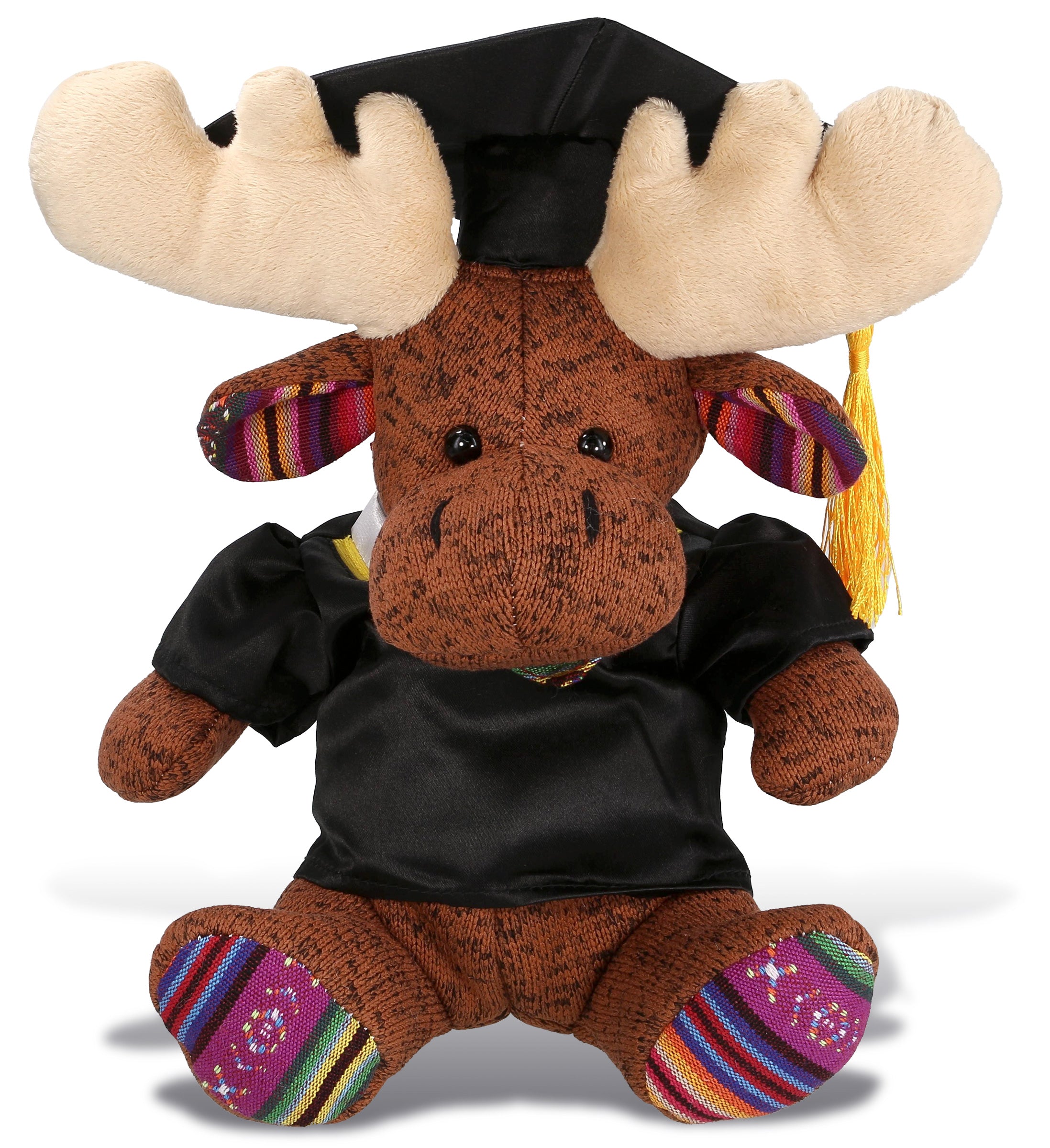 PLUSH GRADUATION - FUNKY PLUSH - SITTING BROWN MOOSE
