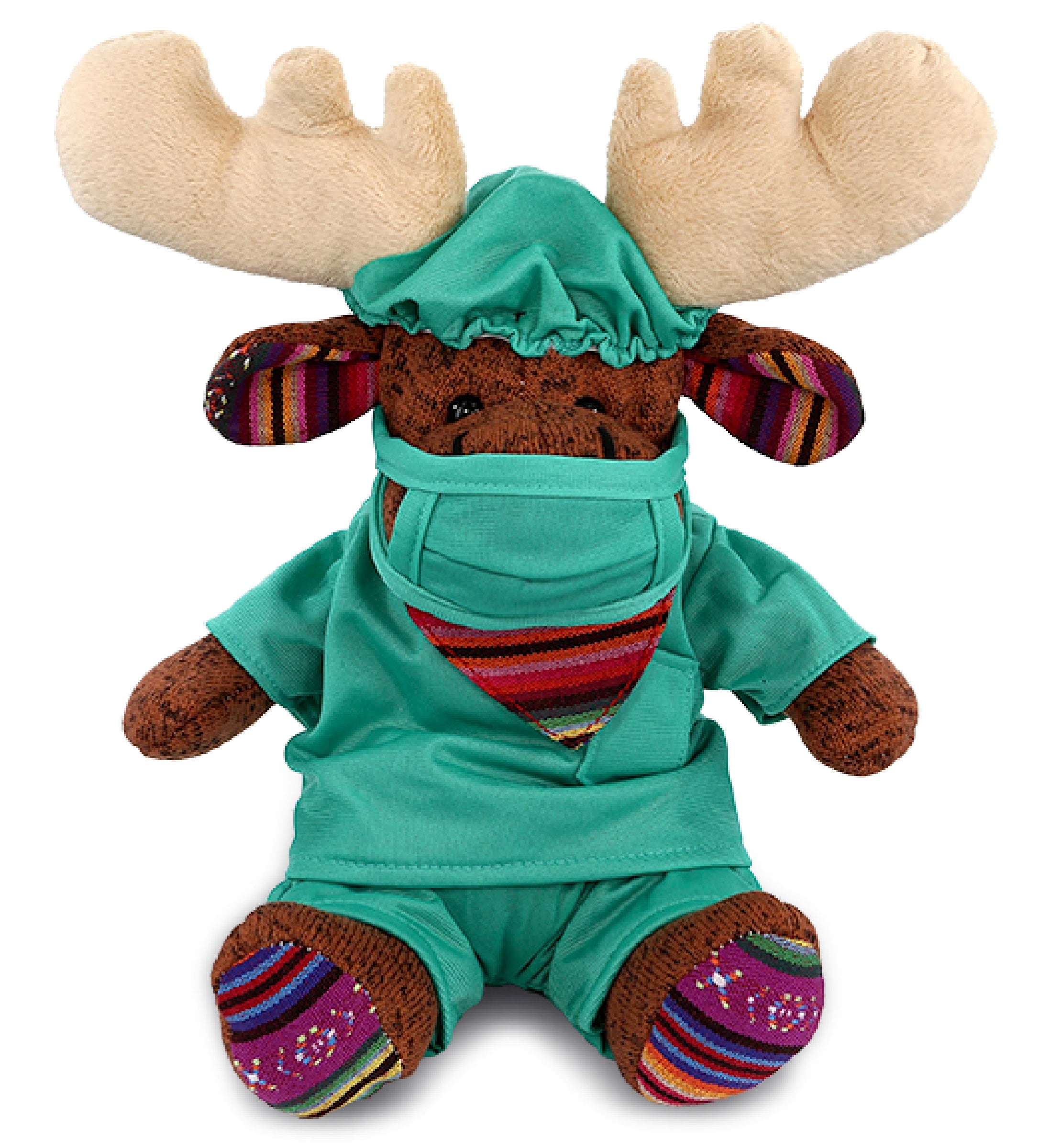 PLUSH DOCTOR - FUNKY PLUSH - SITTING BROWN MOOSE