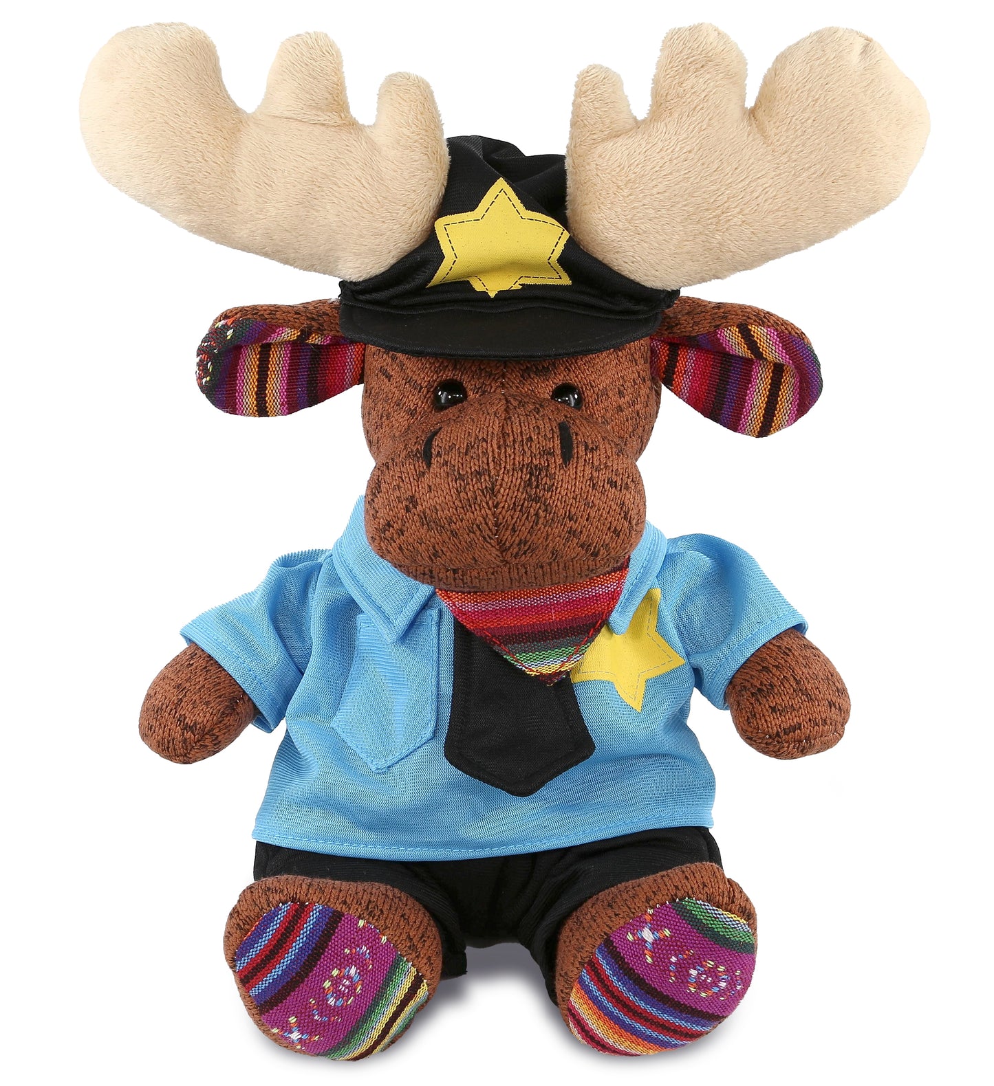 PLUSH POLICE - FUNKY PLUSH - SITTING BROWN MOOSE