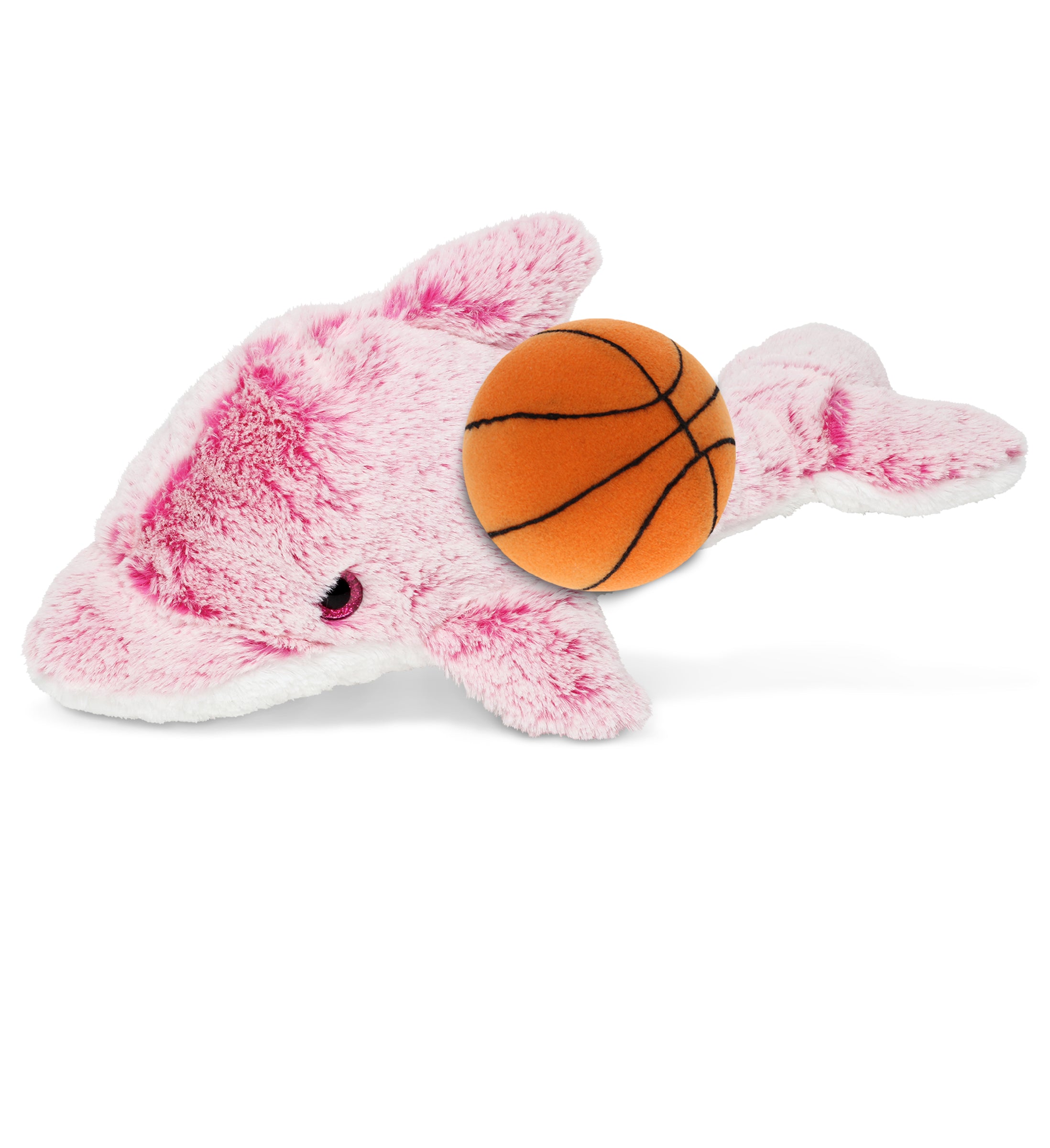 PLUSH BASKETBALL - SUPER SOFT PLUSH - PINK DOLPHIN