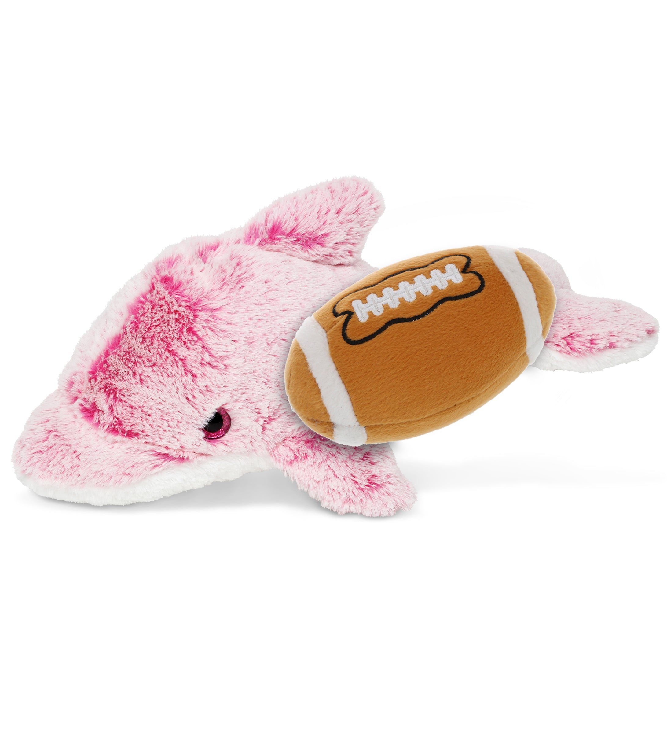 PLUSH FOOTBALL - SUPER SOFT PLUSH - PINK DOLPHIN