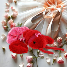 SUPER SOFT PLUSH - ELEGANT RED LOBSTER WITH BALLERINA DRESS UP