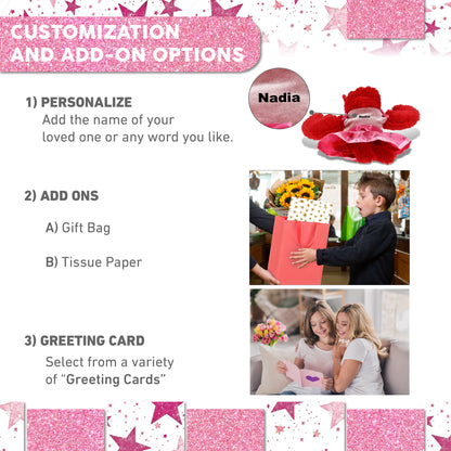 SUPER SOFT PLUSH - ELEGANT RED LOBSTER WITH BALLERINA DRESS UP