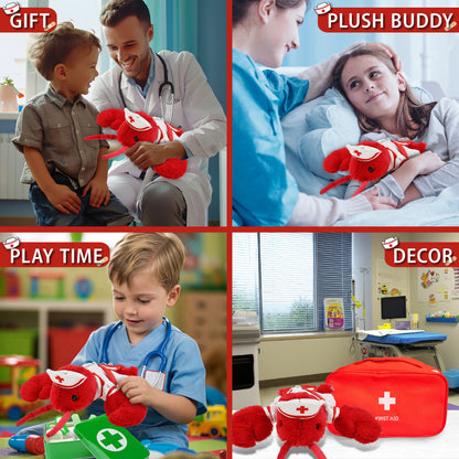 SUPER SOFT PLUSH - ELEGANT RED LOBSTER NURSE