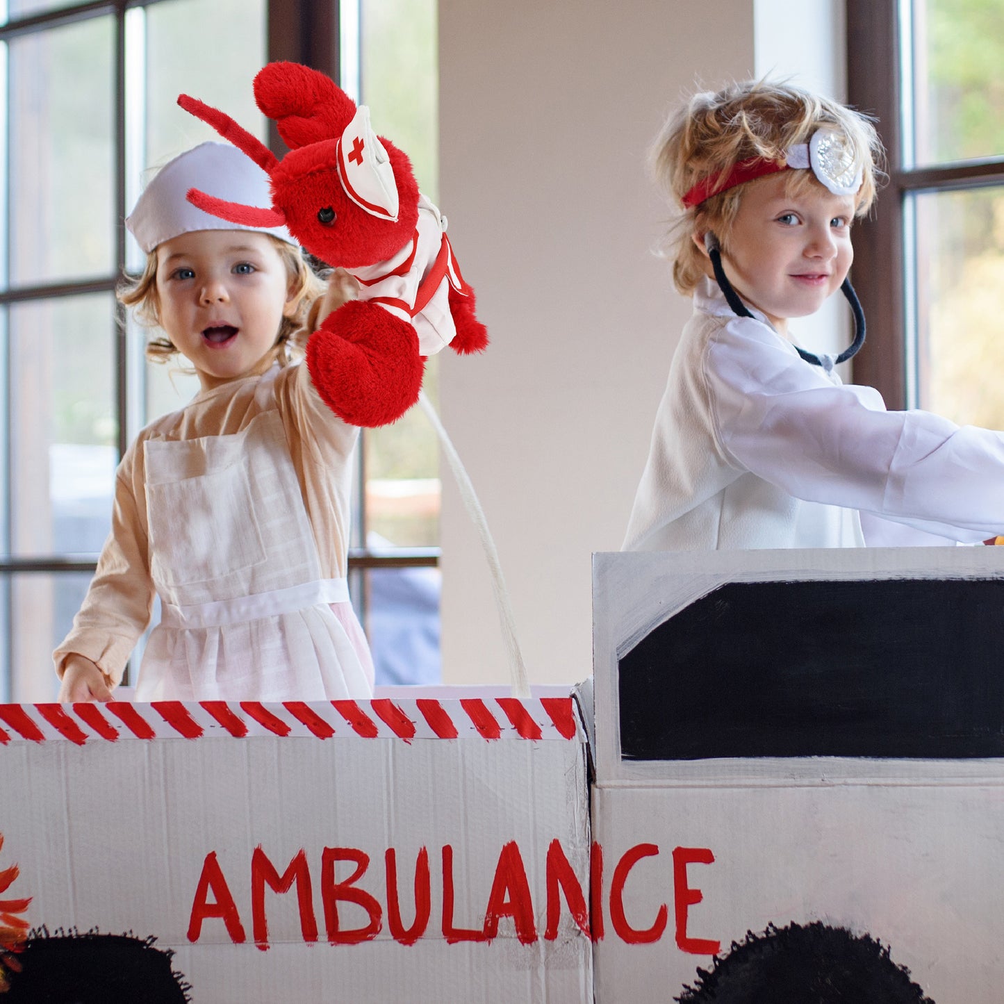 SUPER SOFT PLUSH - ELEGANT RED LOBSTER NURSE