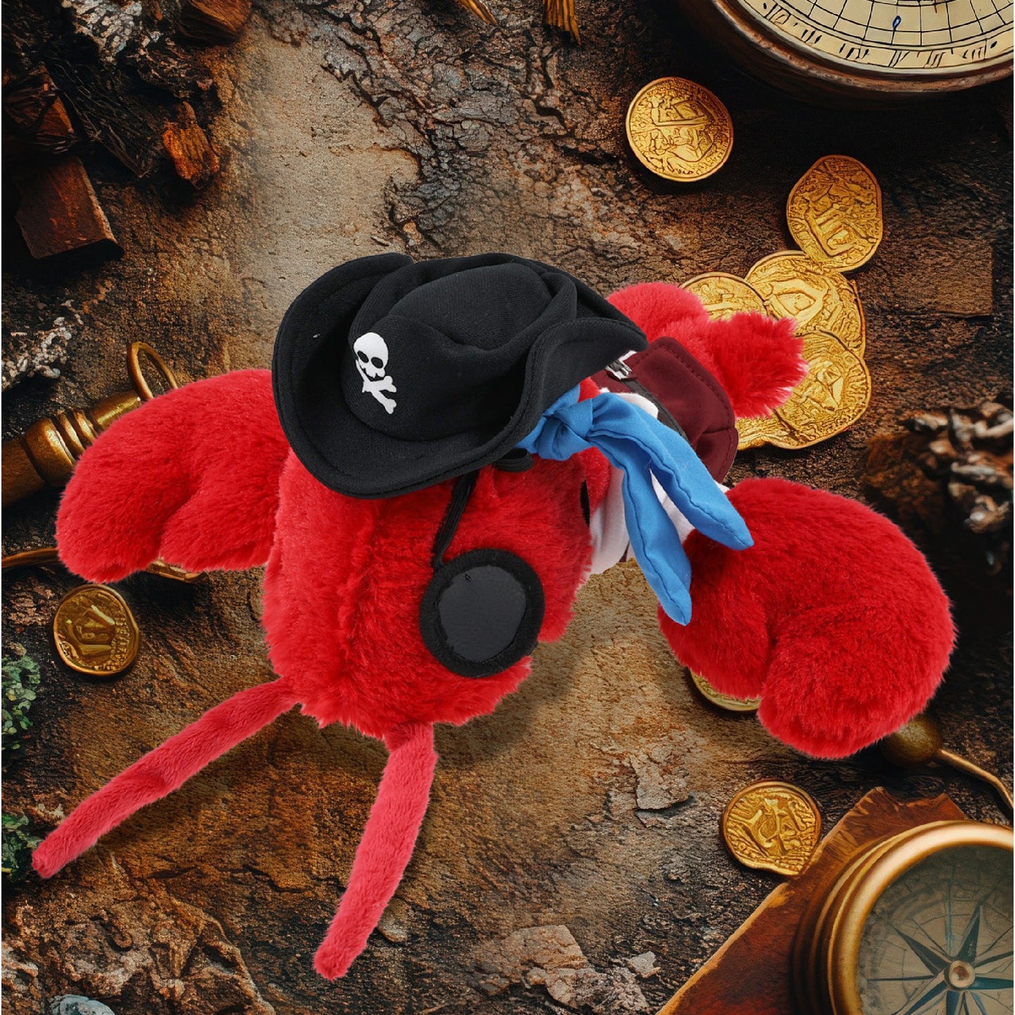 SUPER SOFT PLUSH - ELEGANT RED LOBSTER PIRATE DRESS UP