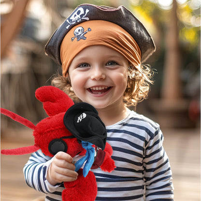 SUPER SOFT PLUSH - ELEGANT RED LOBSTER PIRATE DRESS UP