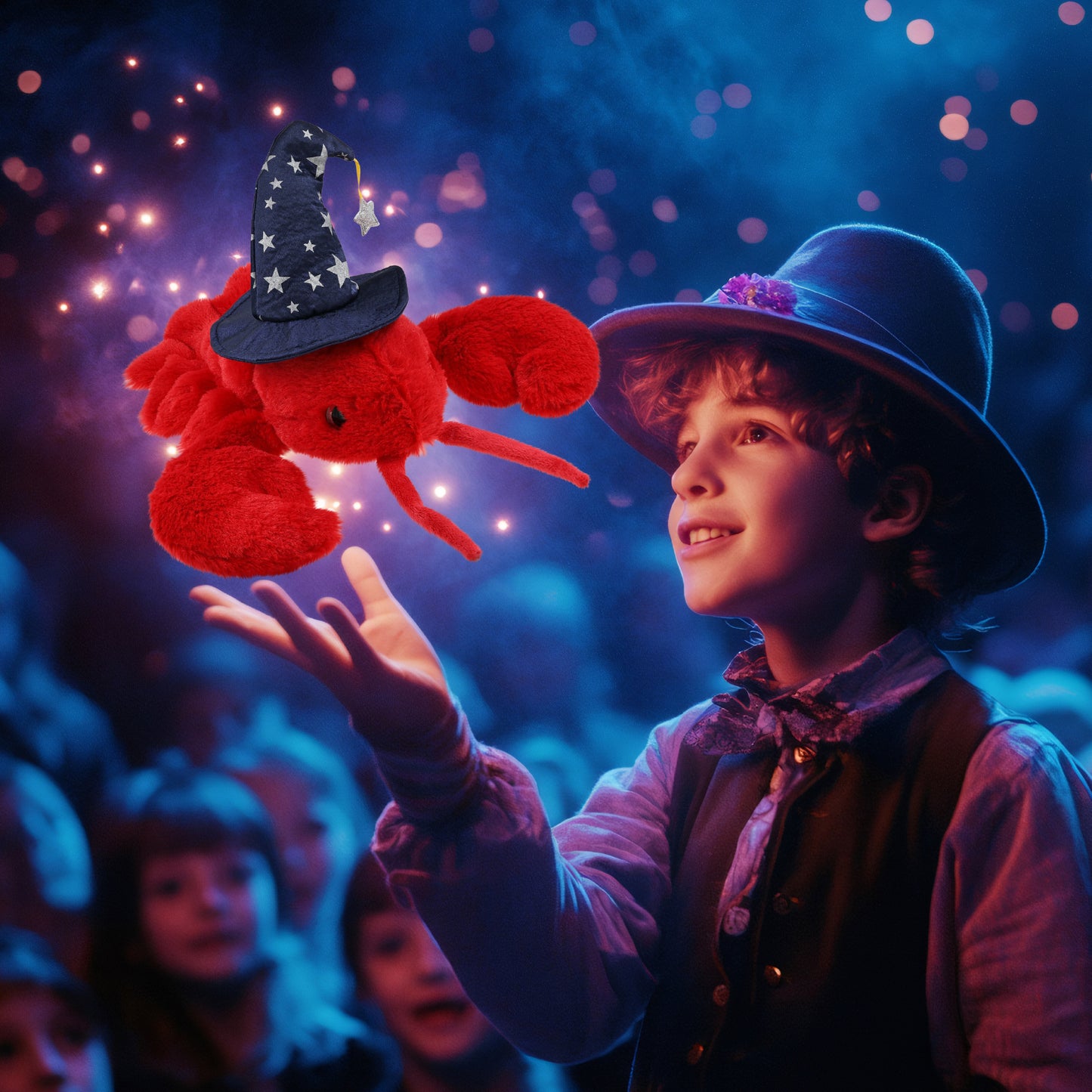 SUPER SOFT PLUSH - ELEGANT RED LOBSTER WIZARD
