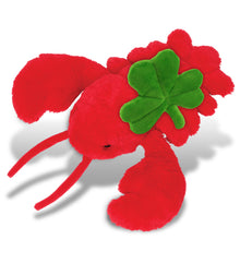 PLUSH SHAMROCK - SUPER SOFT PLUSH - ELEGANT RED LOBSTER