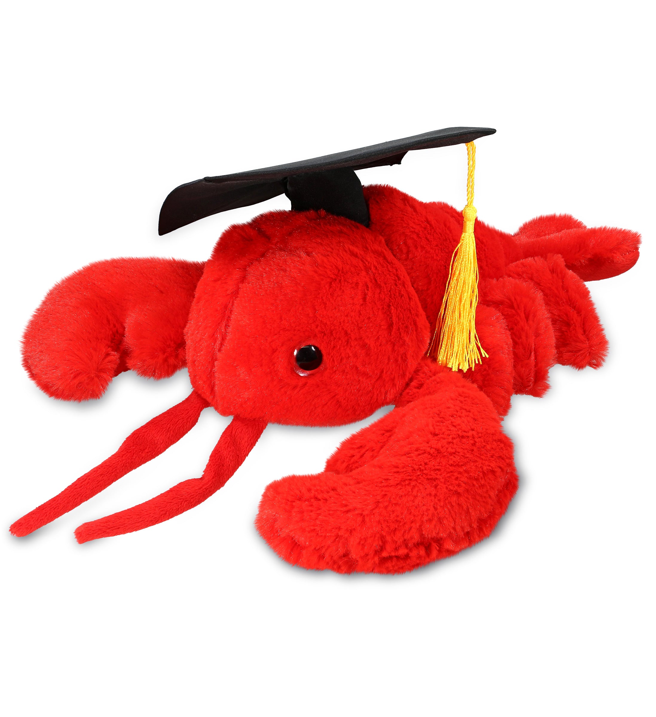 PLUSH GRADUATION - SUPER SOFT PLUSH - ELEGANT RED LOBSTER