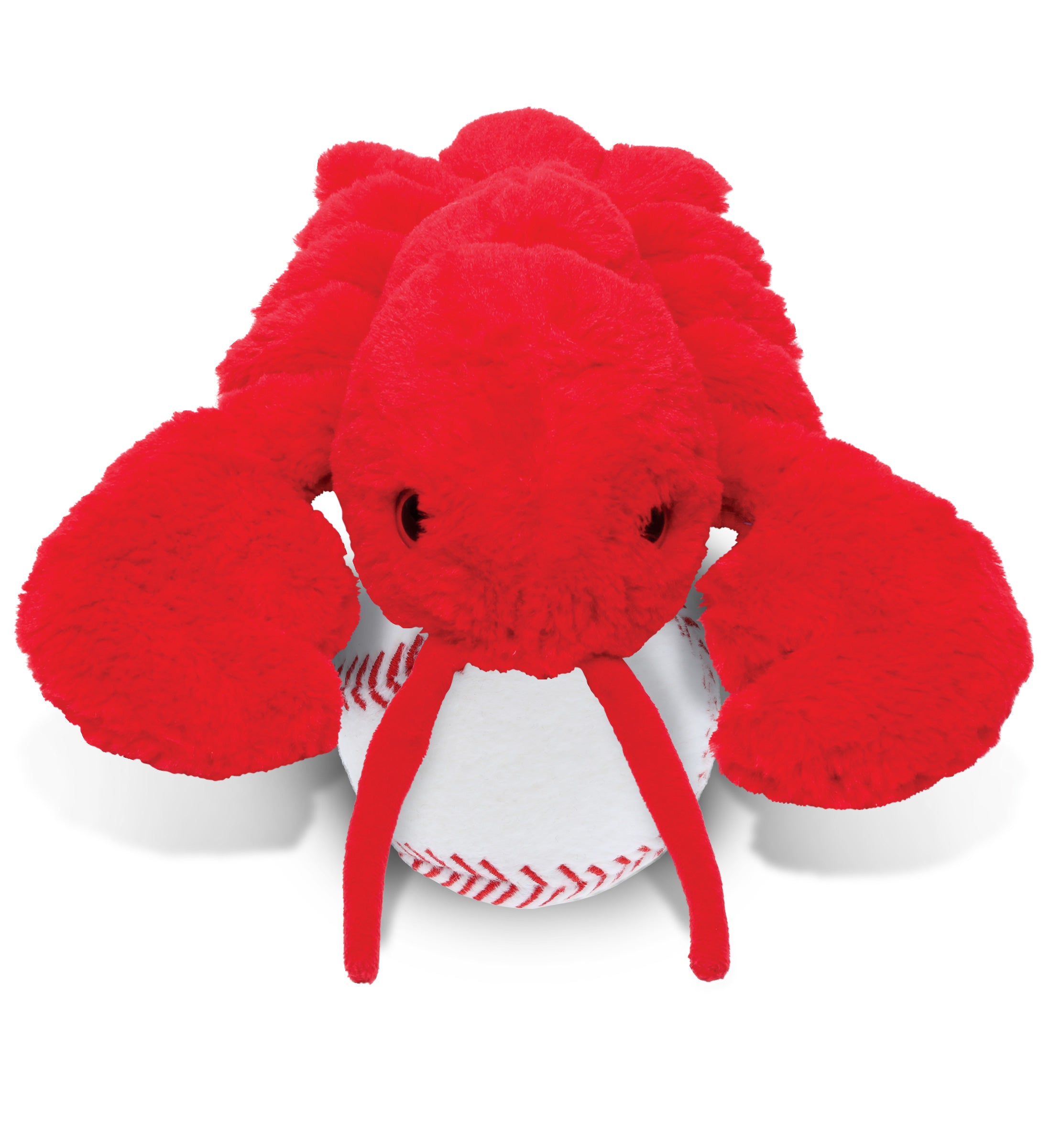 PLUSH BASEBALL - SUPER SOFT PLUSH - ELEGANT RED LOBSTER