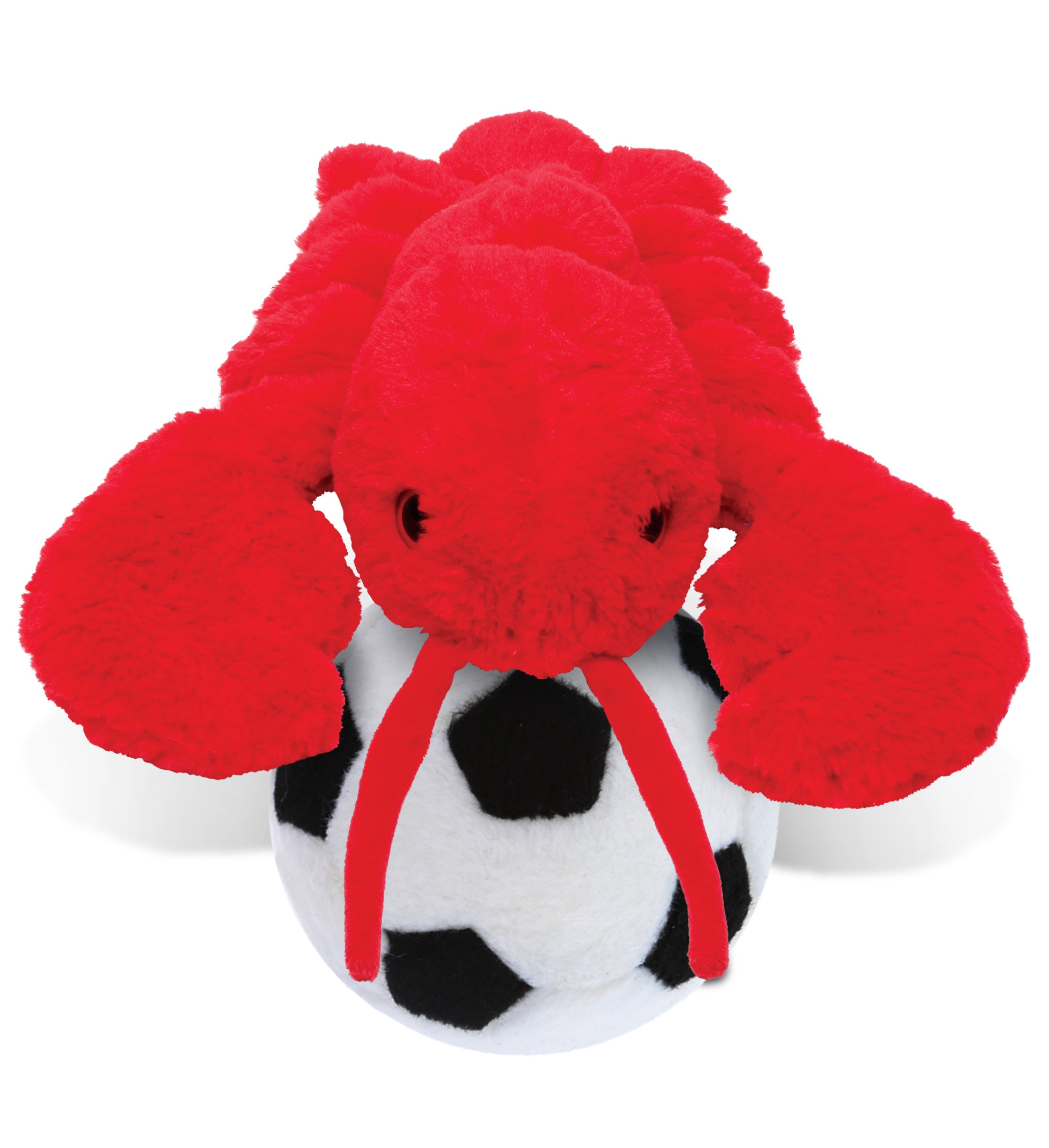 PLUSH SOCCER BALL - SUPER SOFT PLUSH - ELEGANT RED LOBSTER