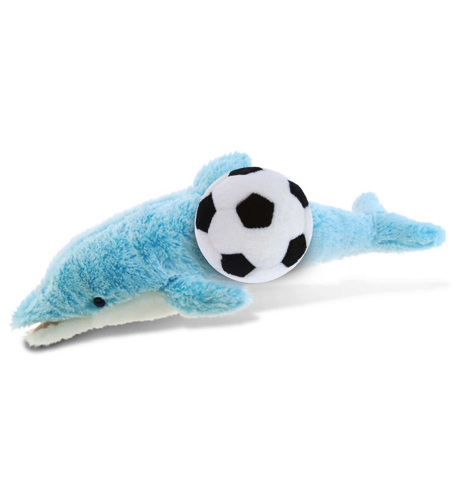 PLUSH SOCCER BALL - SUPER-SOFT PLUSH - DOLPHIN SMALL